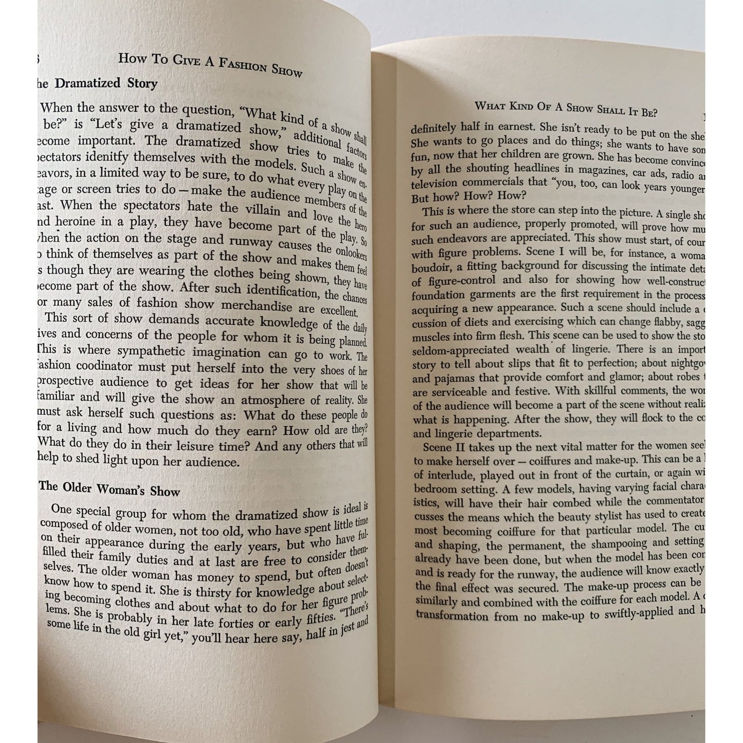 How to Give a Fashion Show, 1957 Hardcover - Pretty Old Books