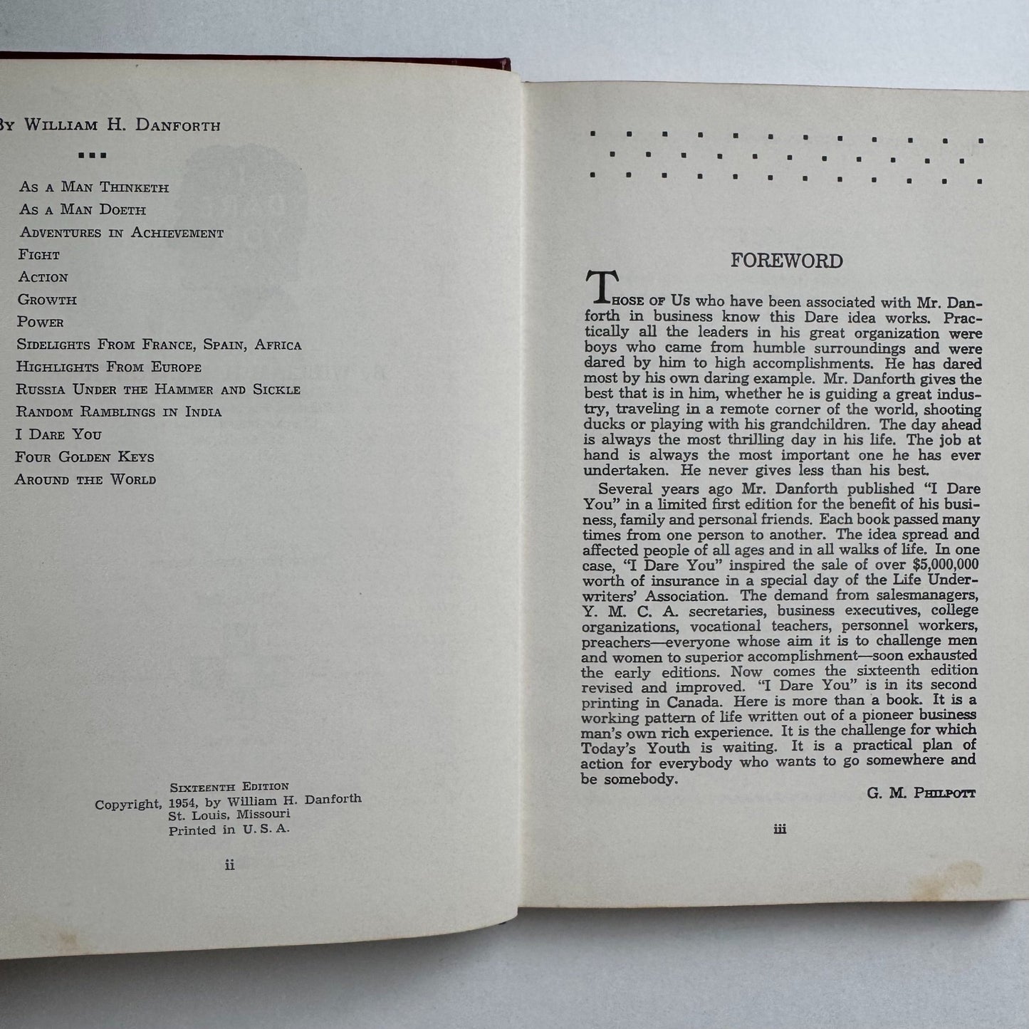 I Dare You!, William H. Danforth, Self Help Hardcover - Pretty Old Books