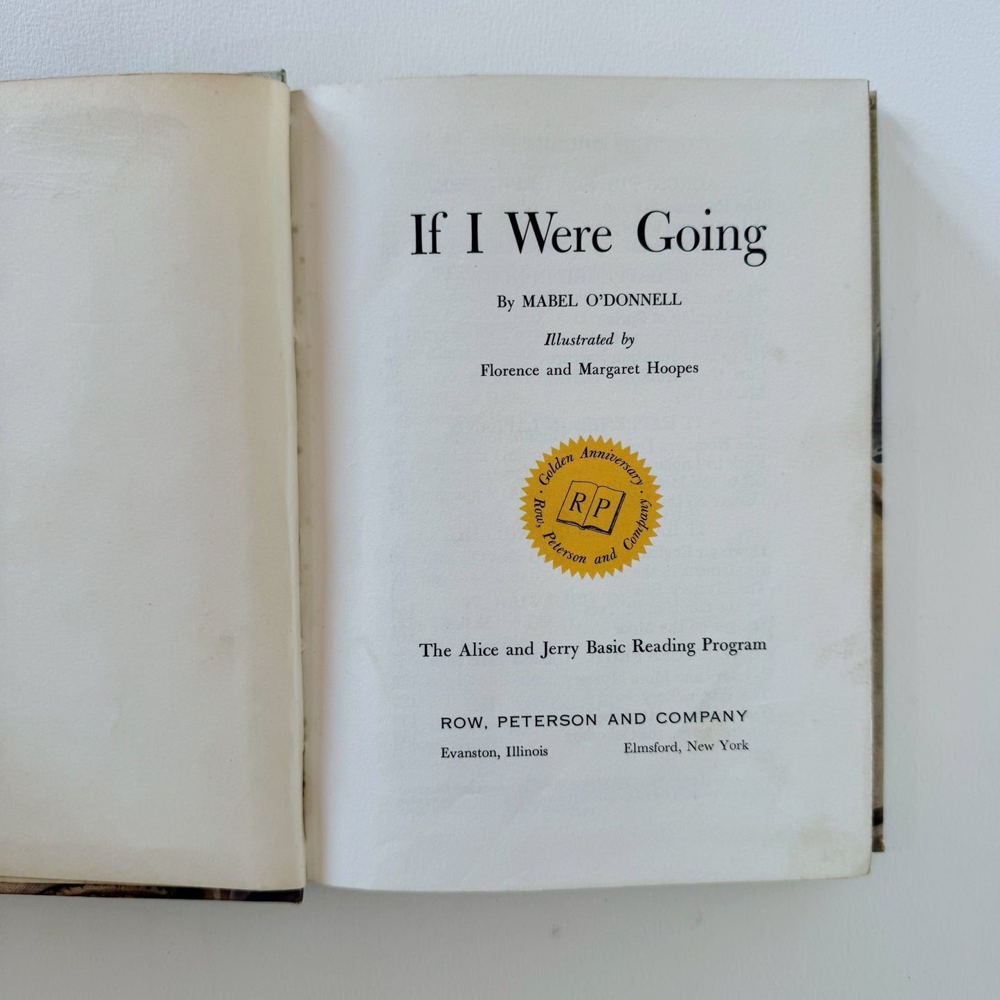 If I Were Going, Alice and Jerry, 1957 School Book - Pretty Old Books