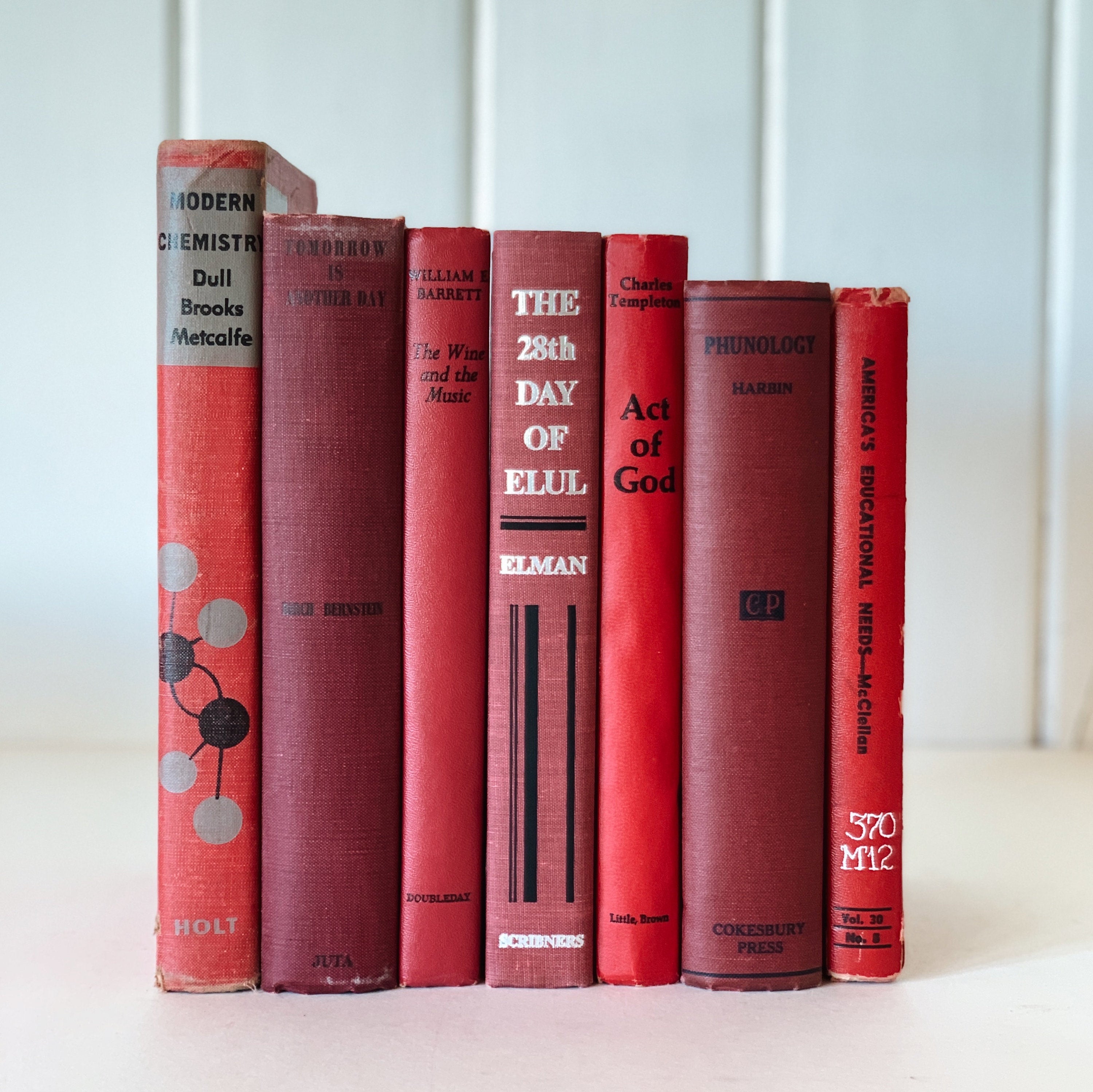 Vintage Books/50cm Set 【RED】洋書　古書　アンティーク Vintage Books/50cm Set 【RED】洋書 古書 アンティーク Vintage