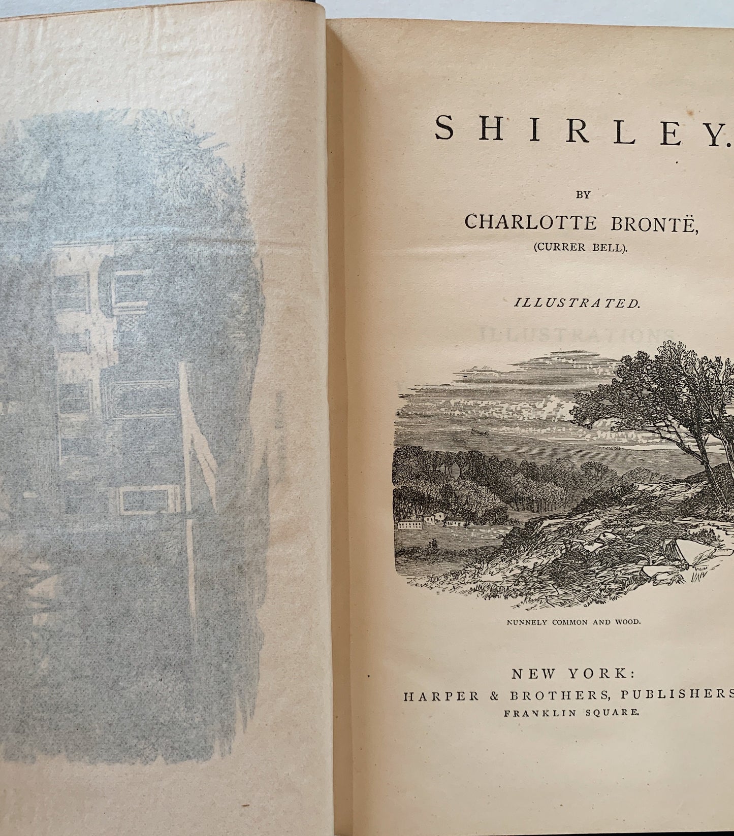 The Bronte Novels, Harper & Brothers, 1870s, Antique Green Book Set