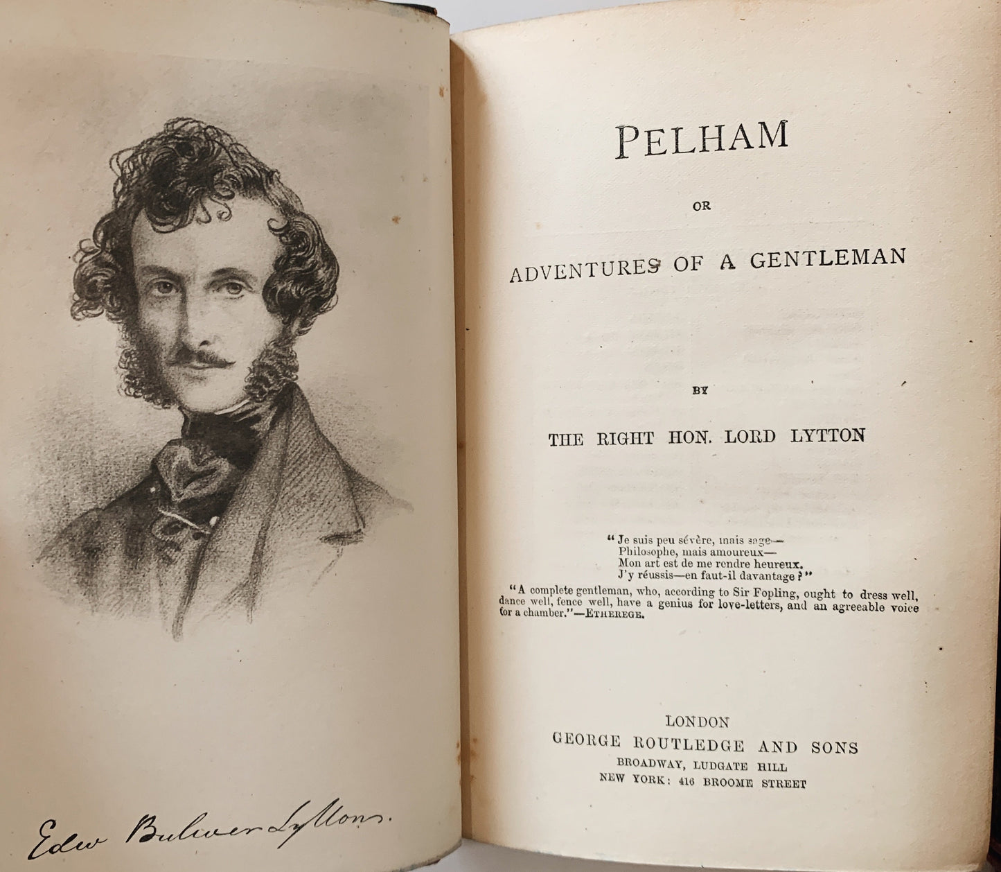 Bulwer's Works, Lord Lytton, George Routledge and Sons, Knebworth Edition, 1875