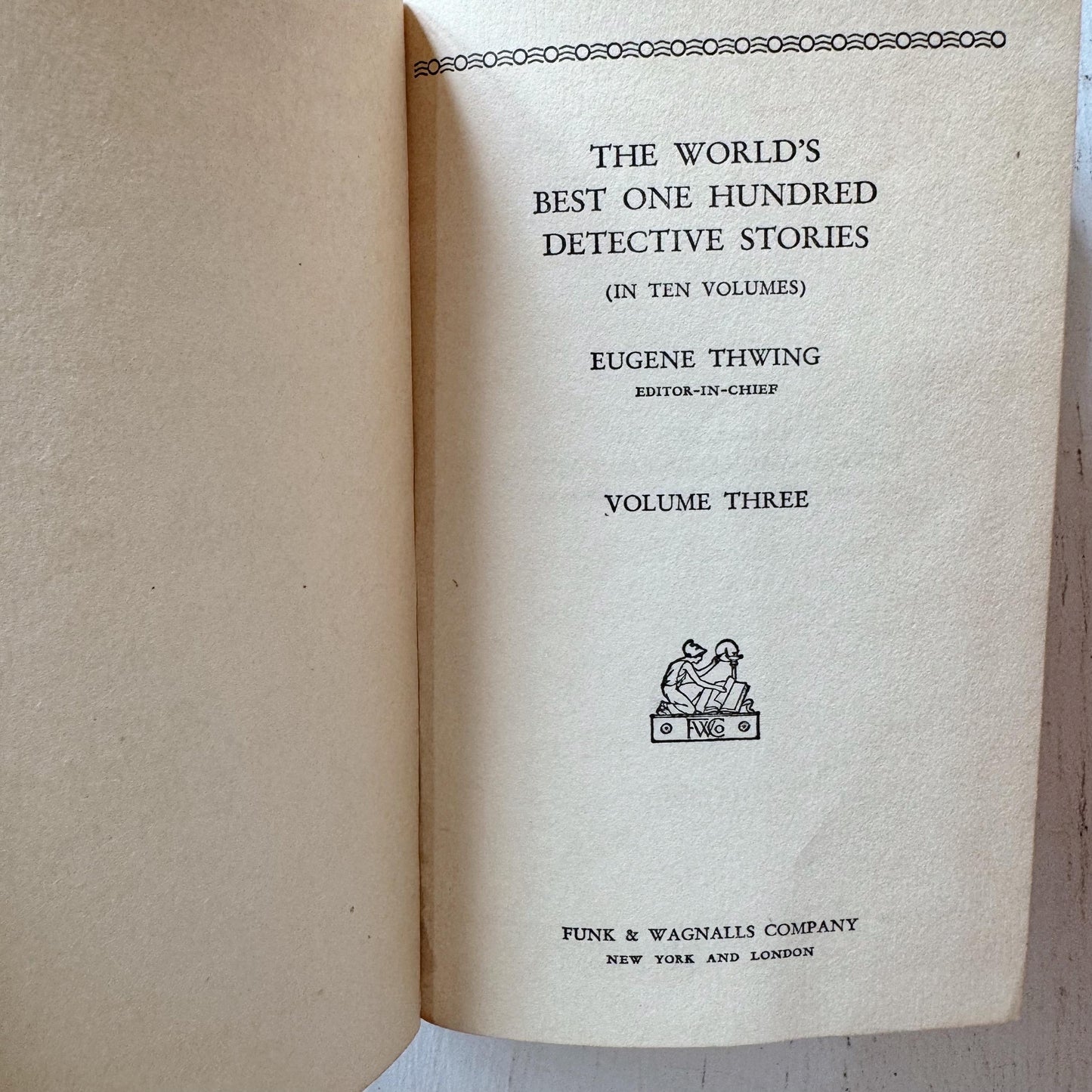 The World's Best One Hundred Detective Stories, 1929, Mini Red Book Set, Antique Books