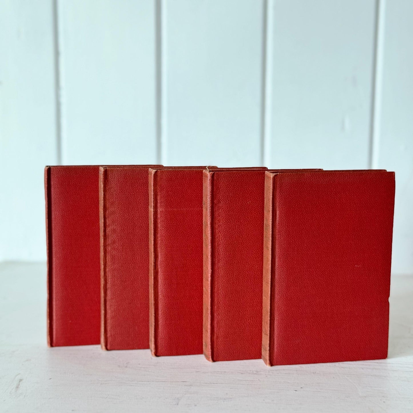 The World's Best One Hundred Detective Stories, 1929, Mini Red Book Set, Antique Books