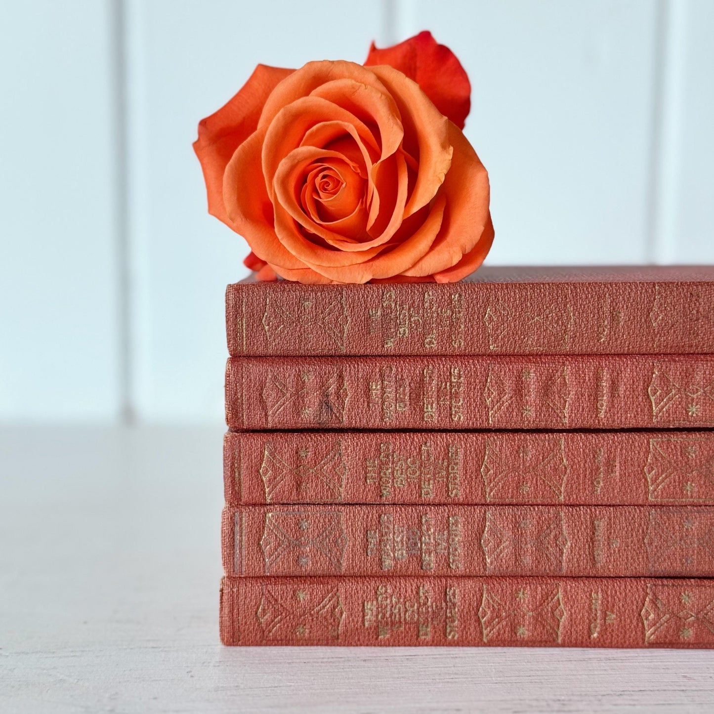 The World's Best One Hundred Detective Stories, 1929, Mini Red Book Set, Antique Books