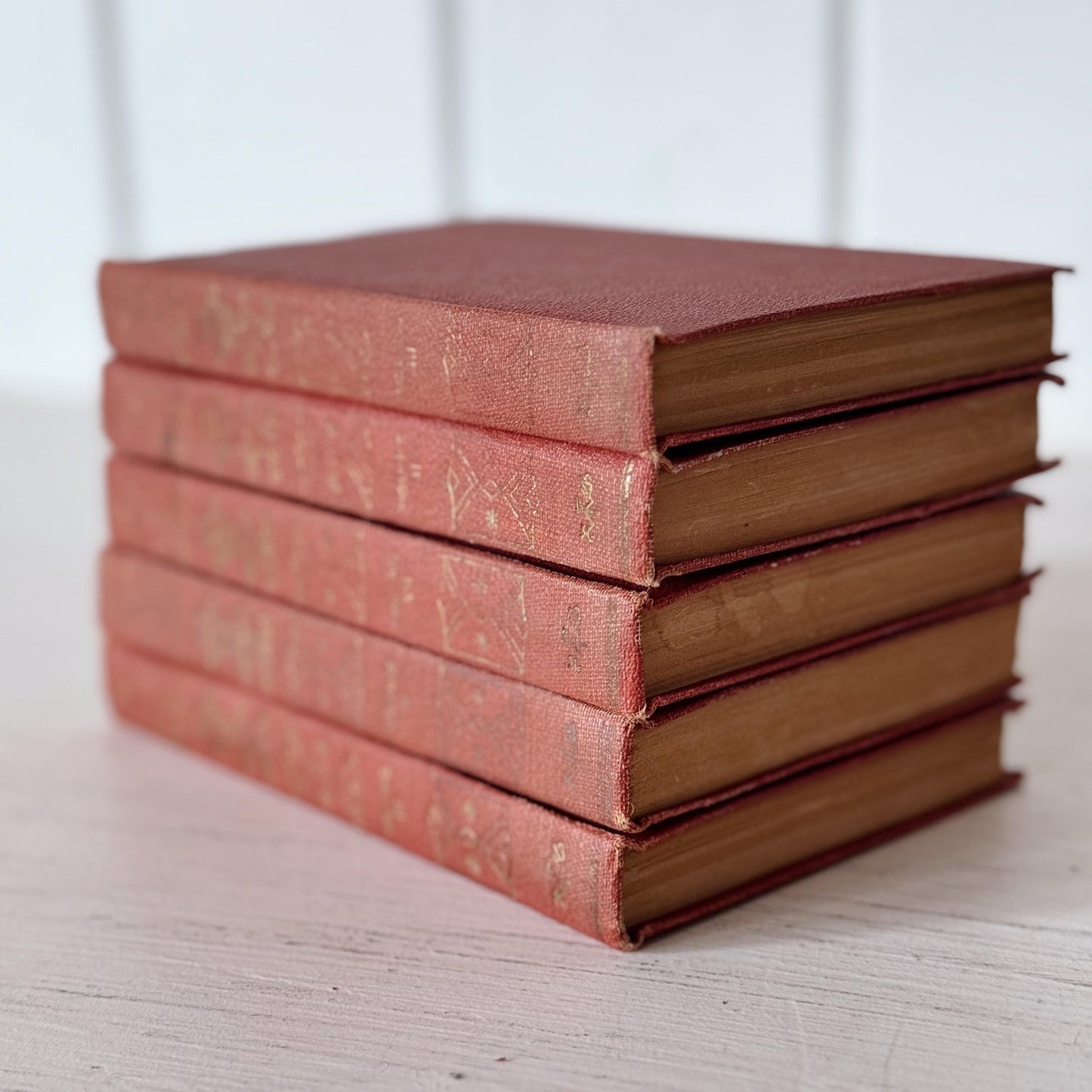 The World's Best One Hundred Detective Stories, 1929, Mini Red Book Set, Antique Books