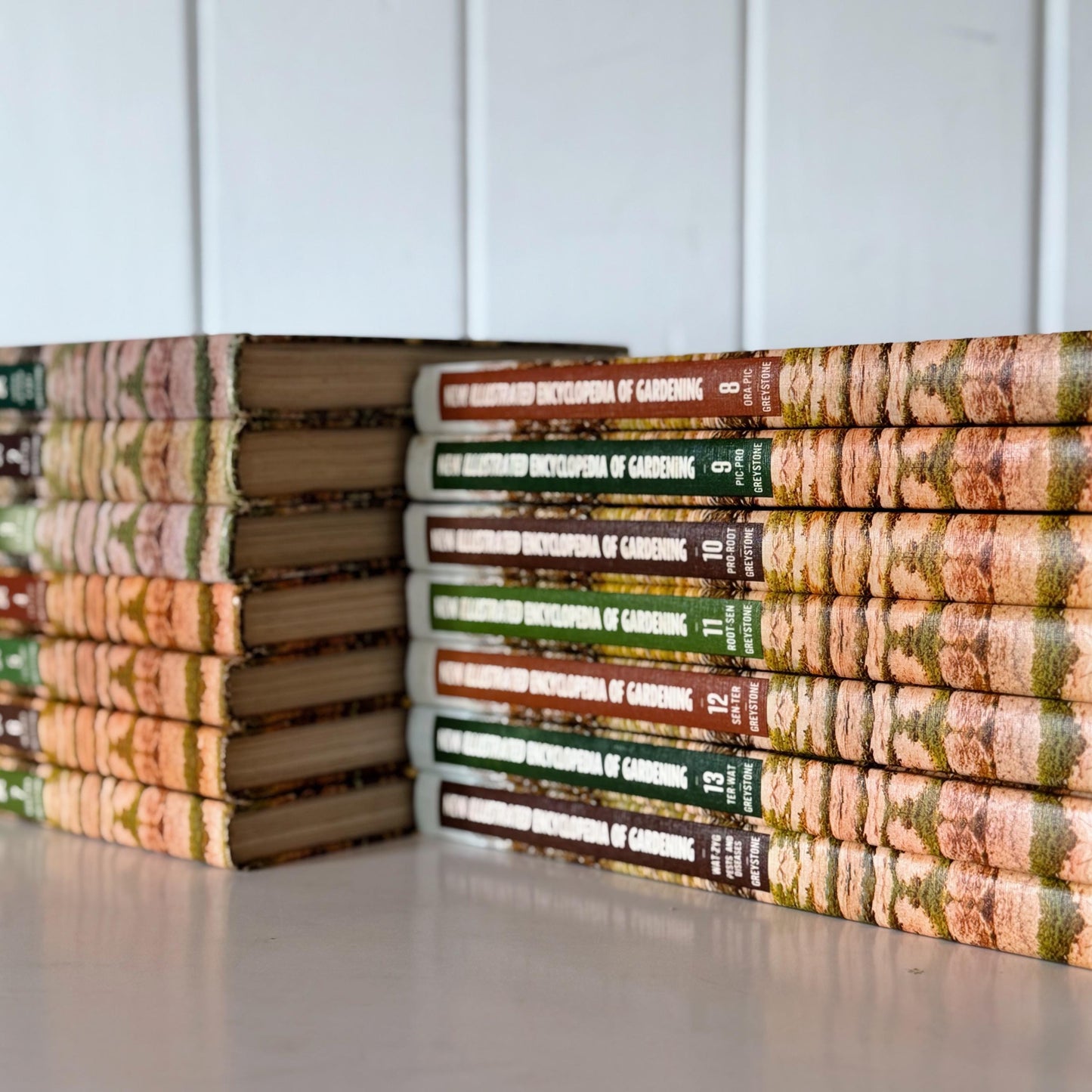 Vintage Gardening Books, New Illustrated Encyclopedia of Gardening, 1960, 14 Volumes