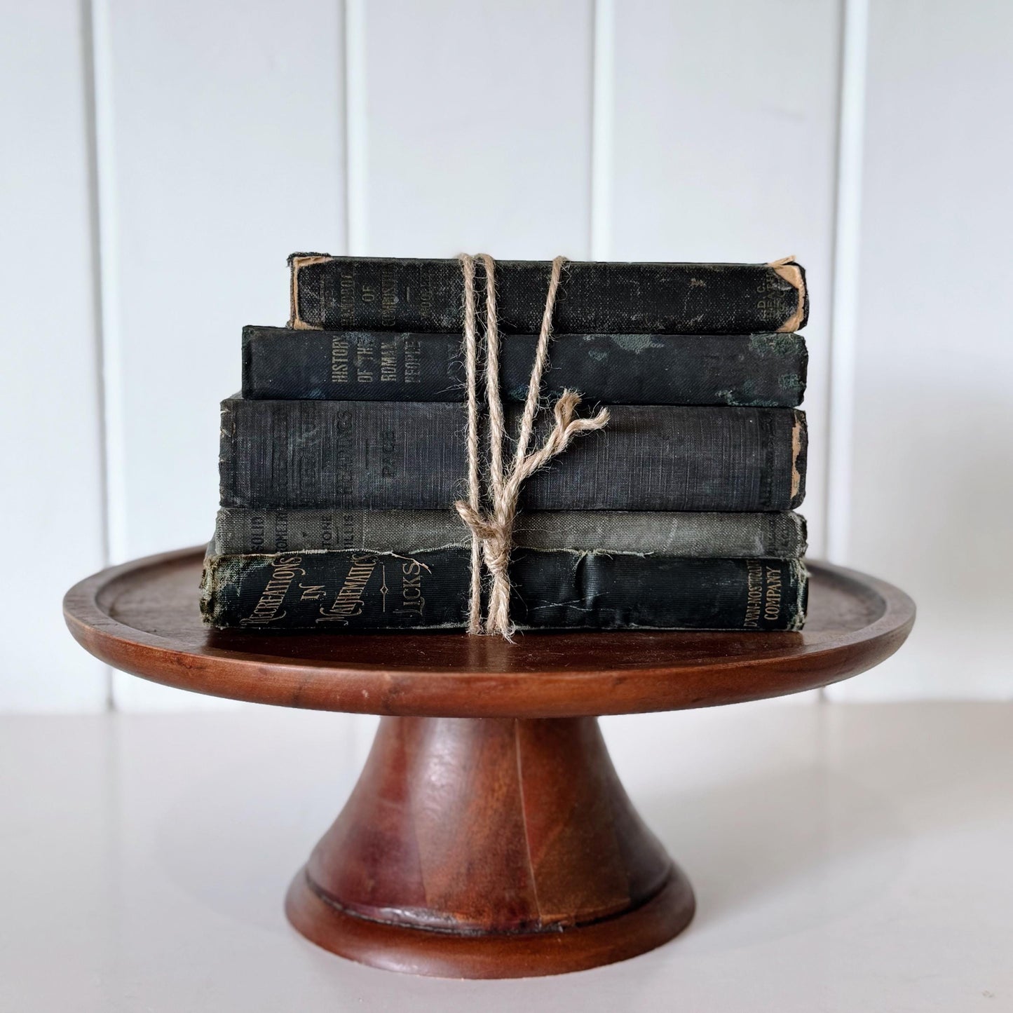 Antique Blue School Book Bundle, School Textbooks, Faded Shabby Books