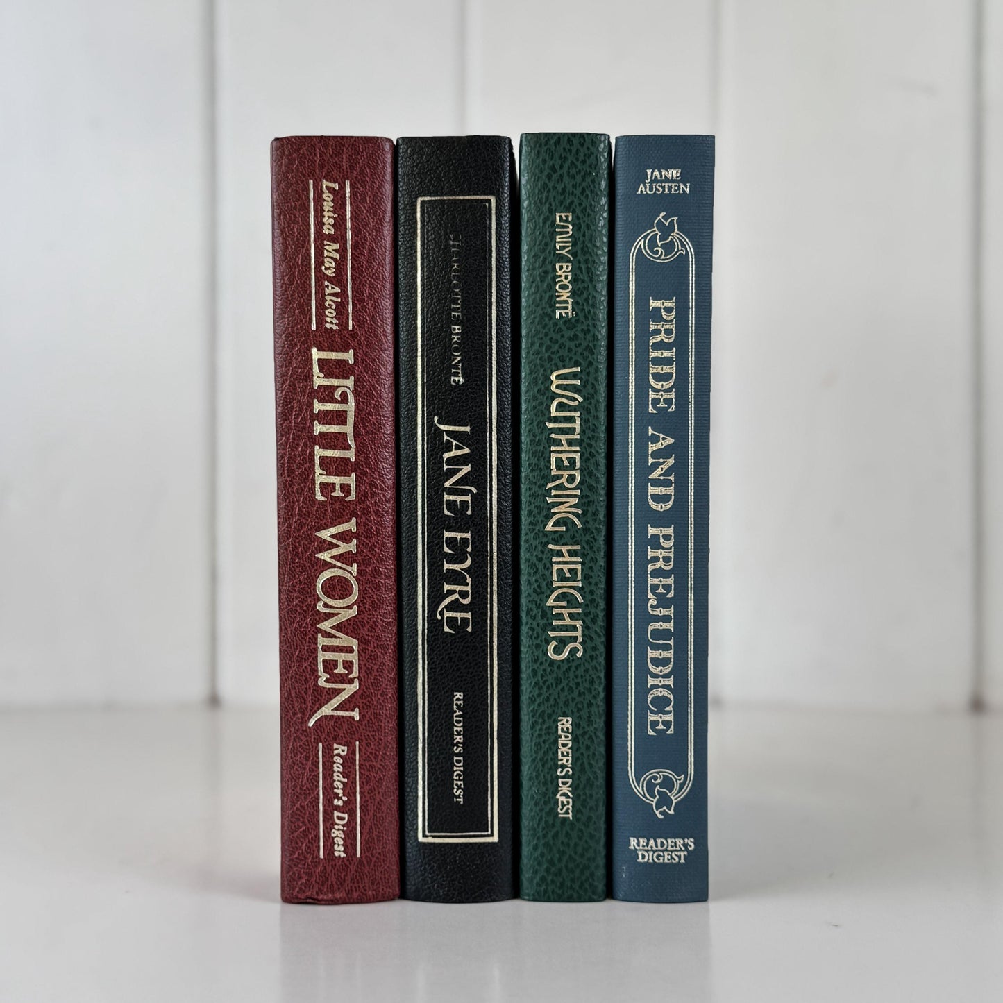 Reader’s Digest Classics Set – Pride and Prejudice, Wuthering Heights, Jane Eyre, Little Women – Hardcover Books with Inserts