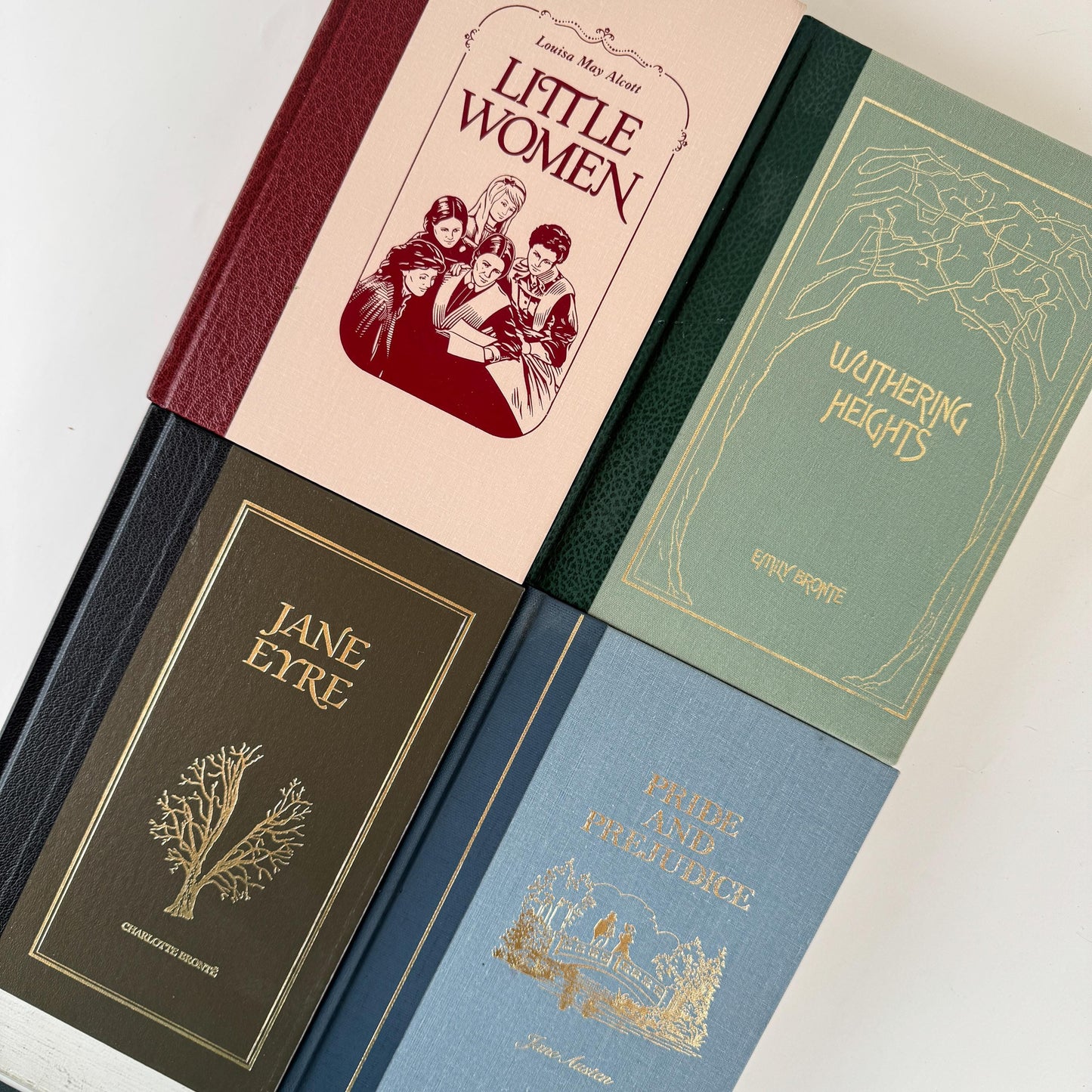 Reader’s Digest Classics Set – Pride and Prejudice, Wuthering Heights, Jane Eyre, Little Women – Hardcover Books with Inserts
