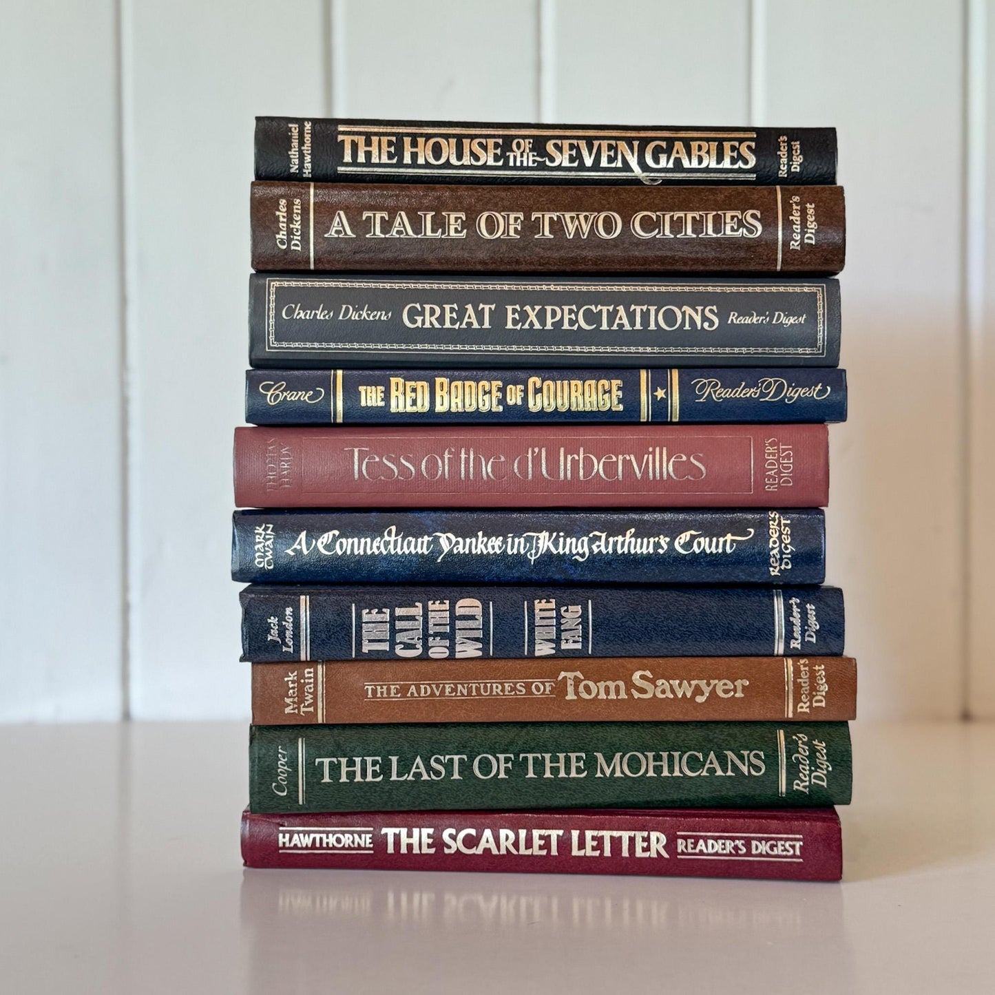 Decorative Books, Reader's Digest The World's Best Reading Set, 1980s Bookshelf Decor