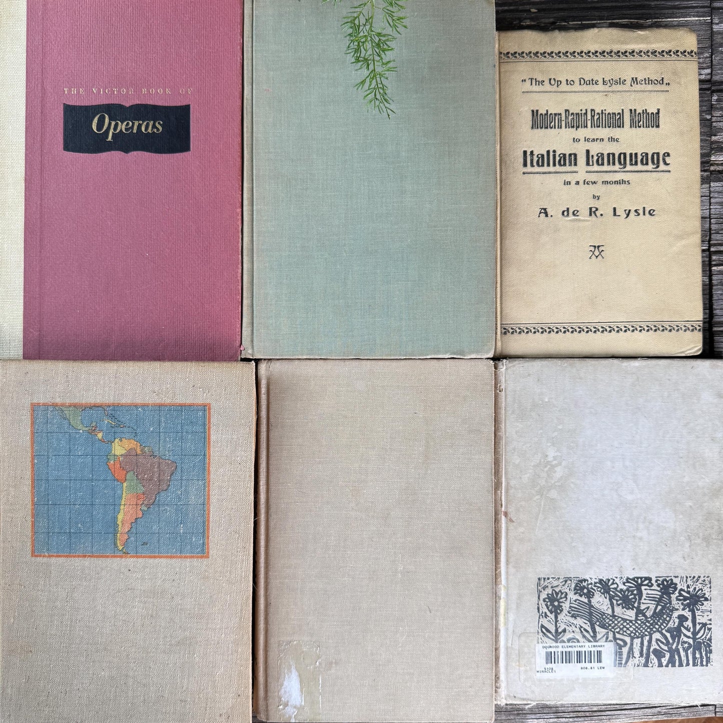 Old Neutral Beige and Black Book Bundle for Cozy Shelf Styling