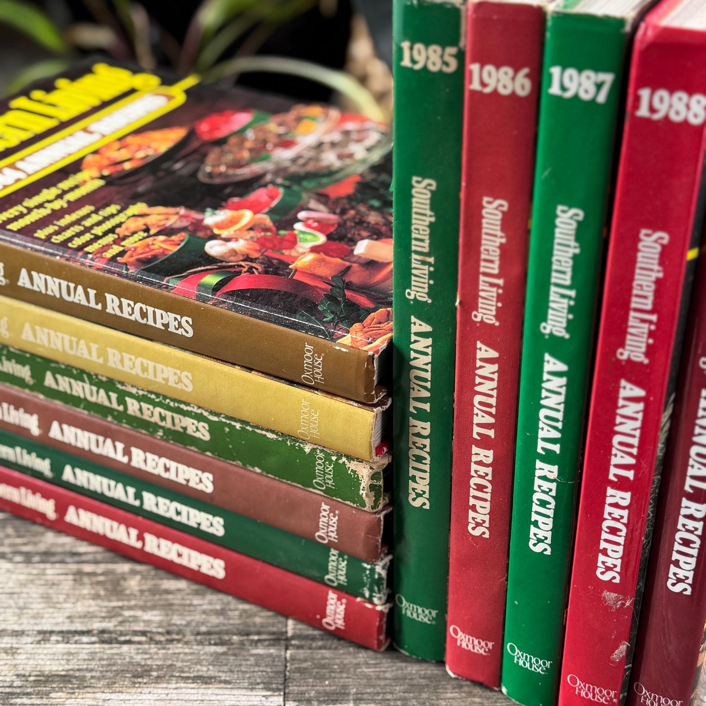 Southern Living Annual Recipes Cookbook Set, 1979-1989