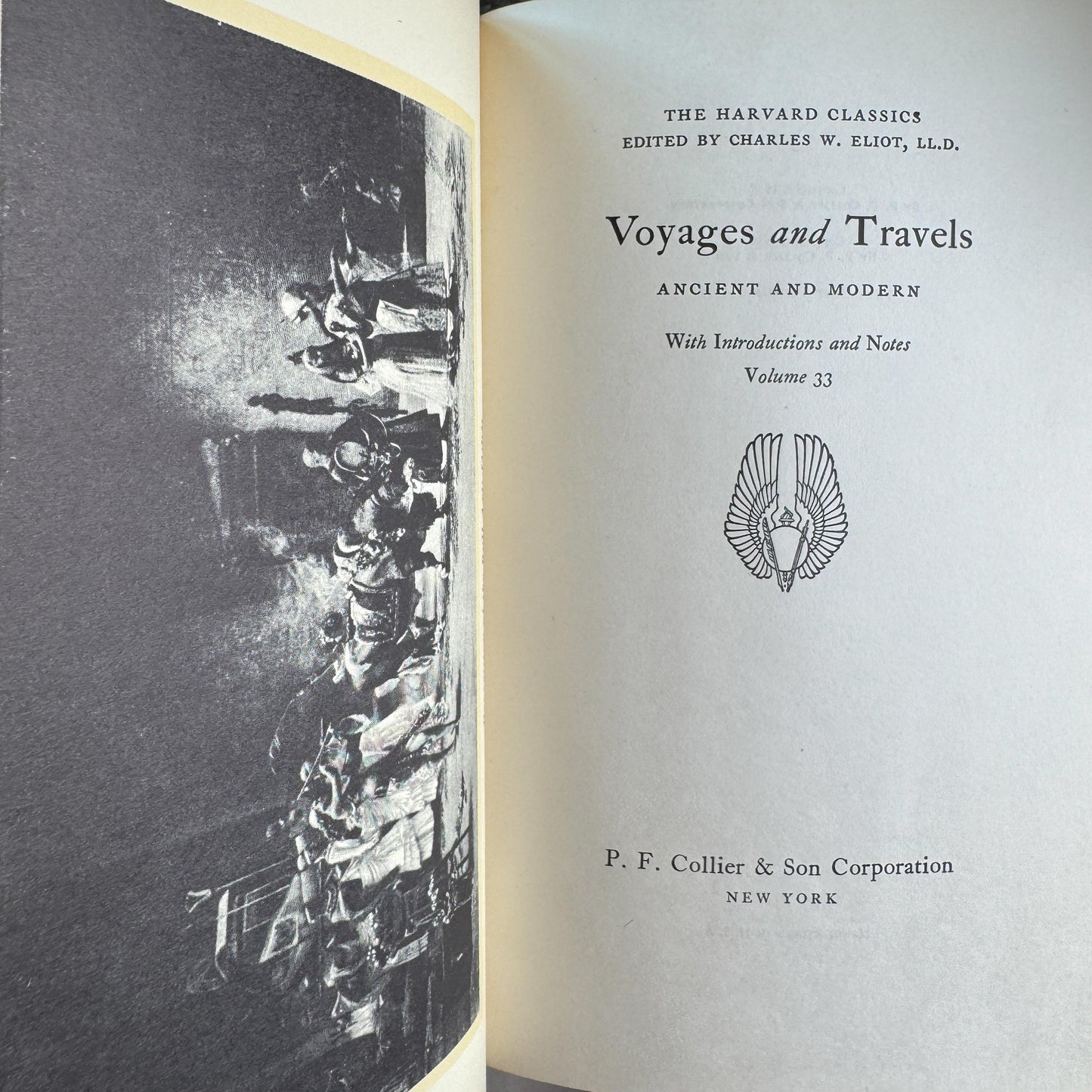 Harvard Classics Five-Foot Shelf, 8 Volumes, Red Ornate Edition Deluxe, 1959