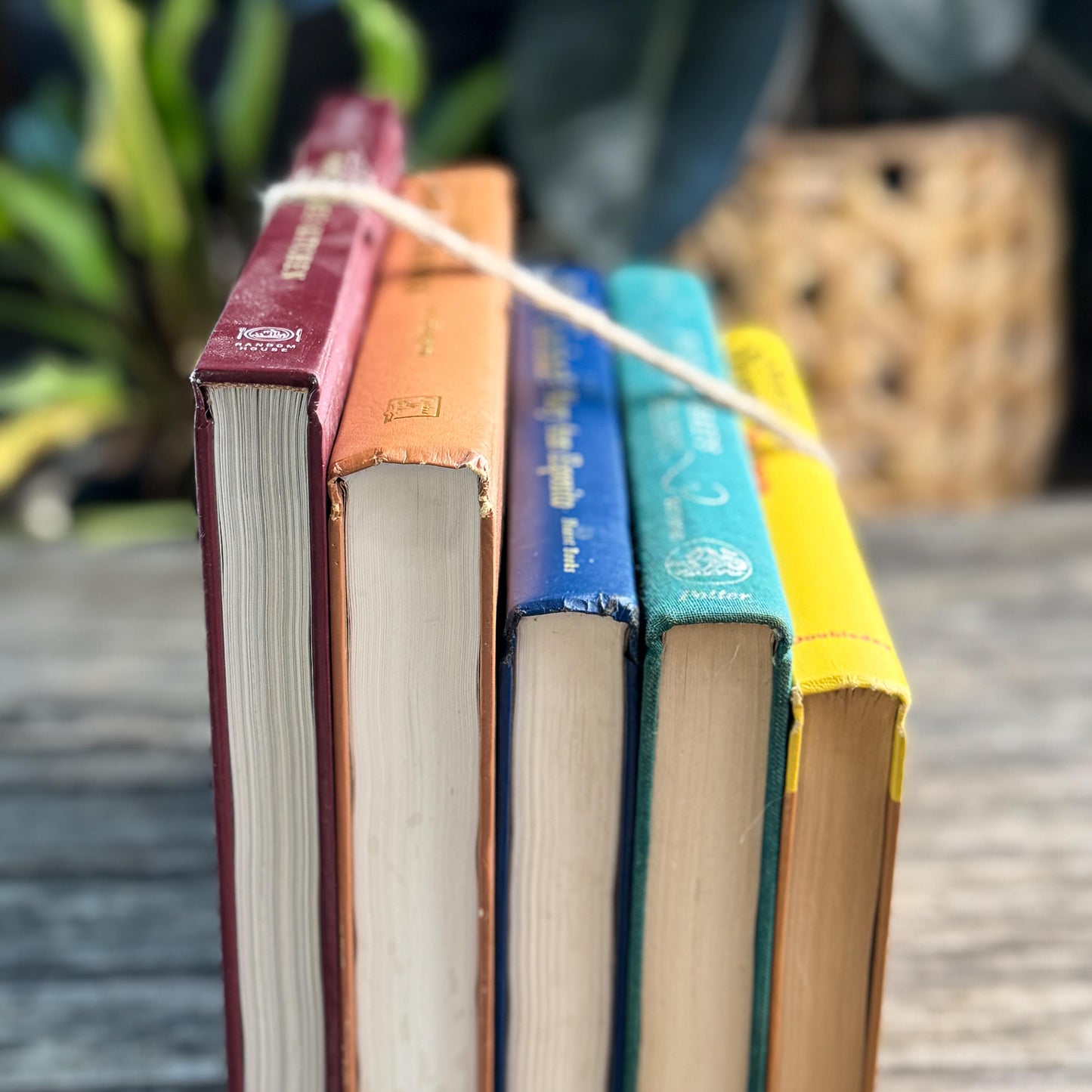 Vintage Cookbook Bundle in Jewel Toned Yellow, Teal, Navy & Burgundy
