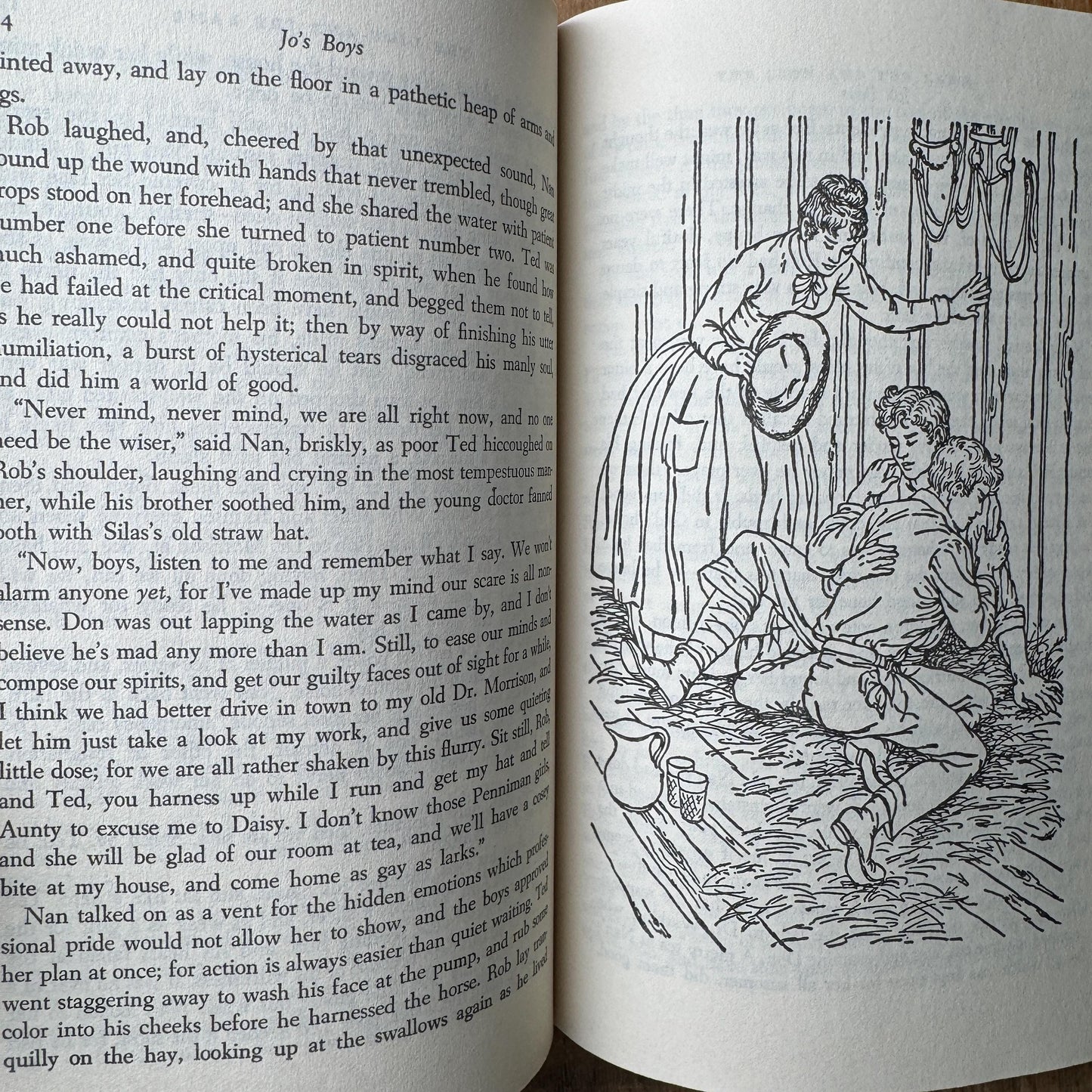 Louisa May Alcott Complete 6-Book Set, Junior Deluxe Editions, 1950s Grass Green