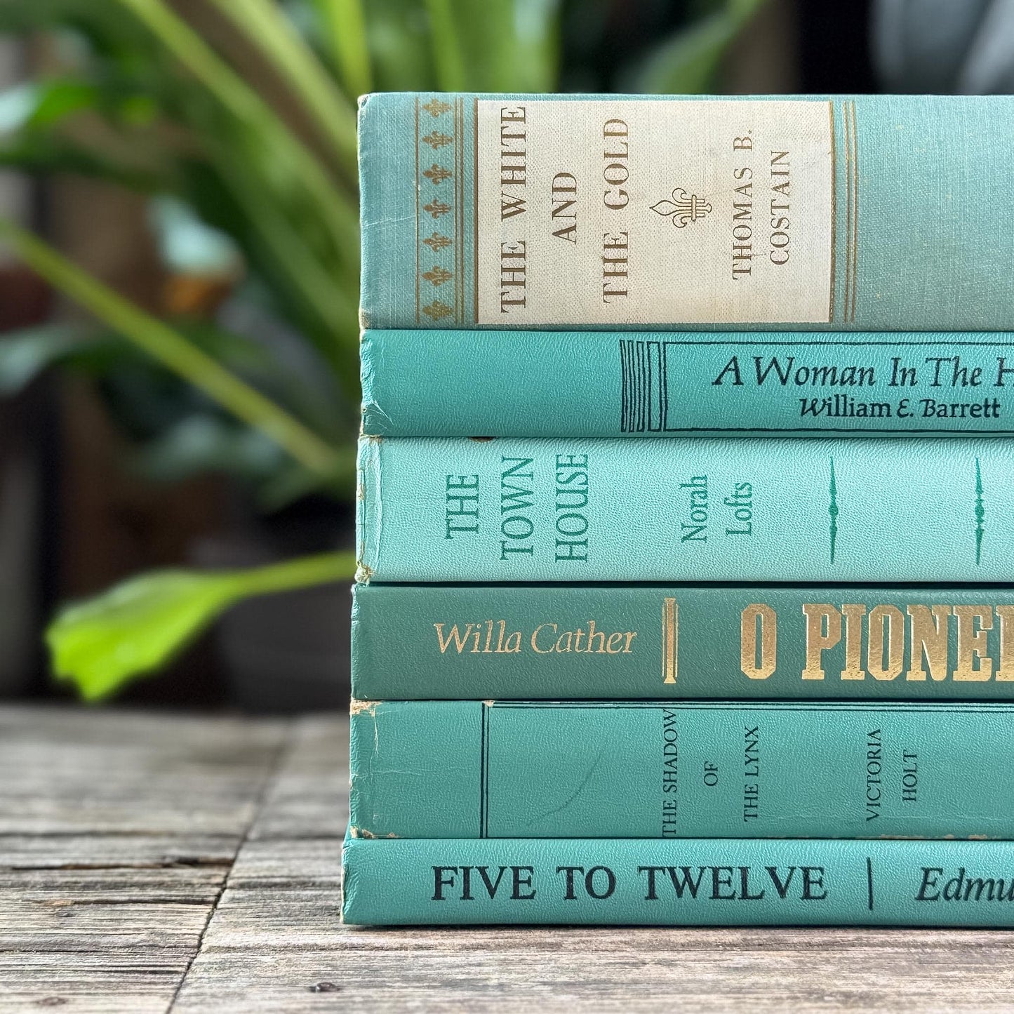 Teal and Mint Mid Century Modern Book Set