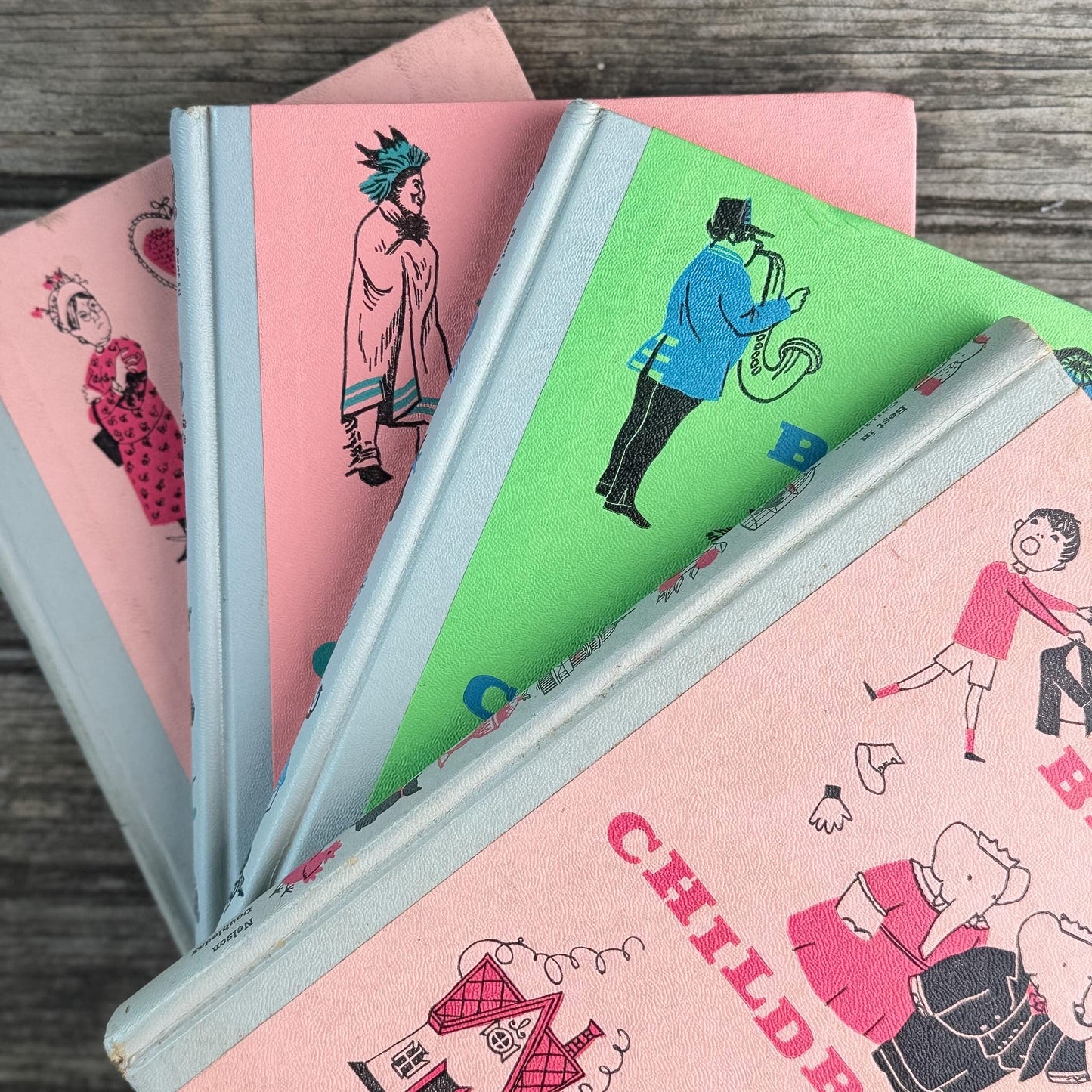 Gray Vintage Best Loved Children's Books Set