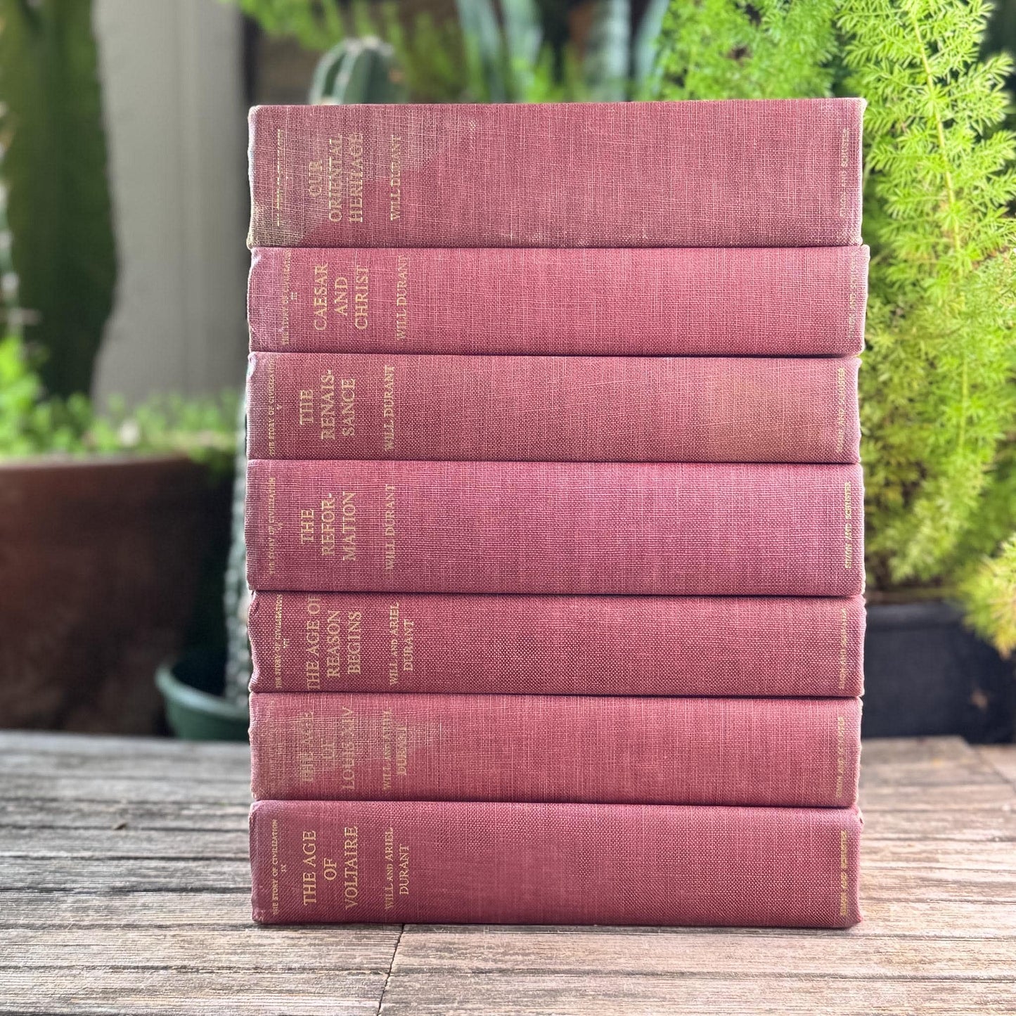 The Story of Civilization, Will and Ariel Durant, Red Partial Set