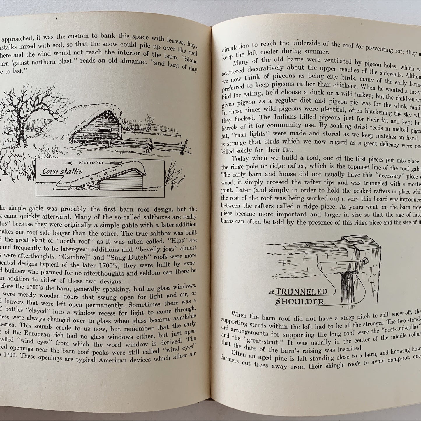 American Barns and Covered Bridges, Eric Sloane, 1954, Hardcover with DJ
