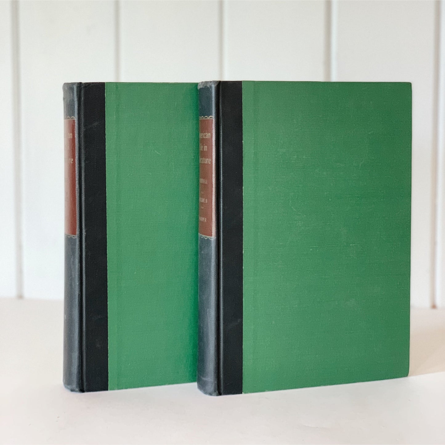 American Life in Literature, 2-Volume Set, 1949, School English Textbooks