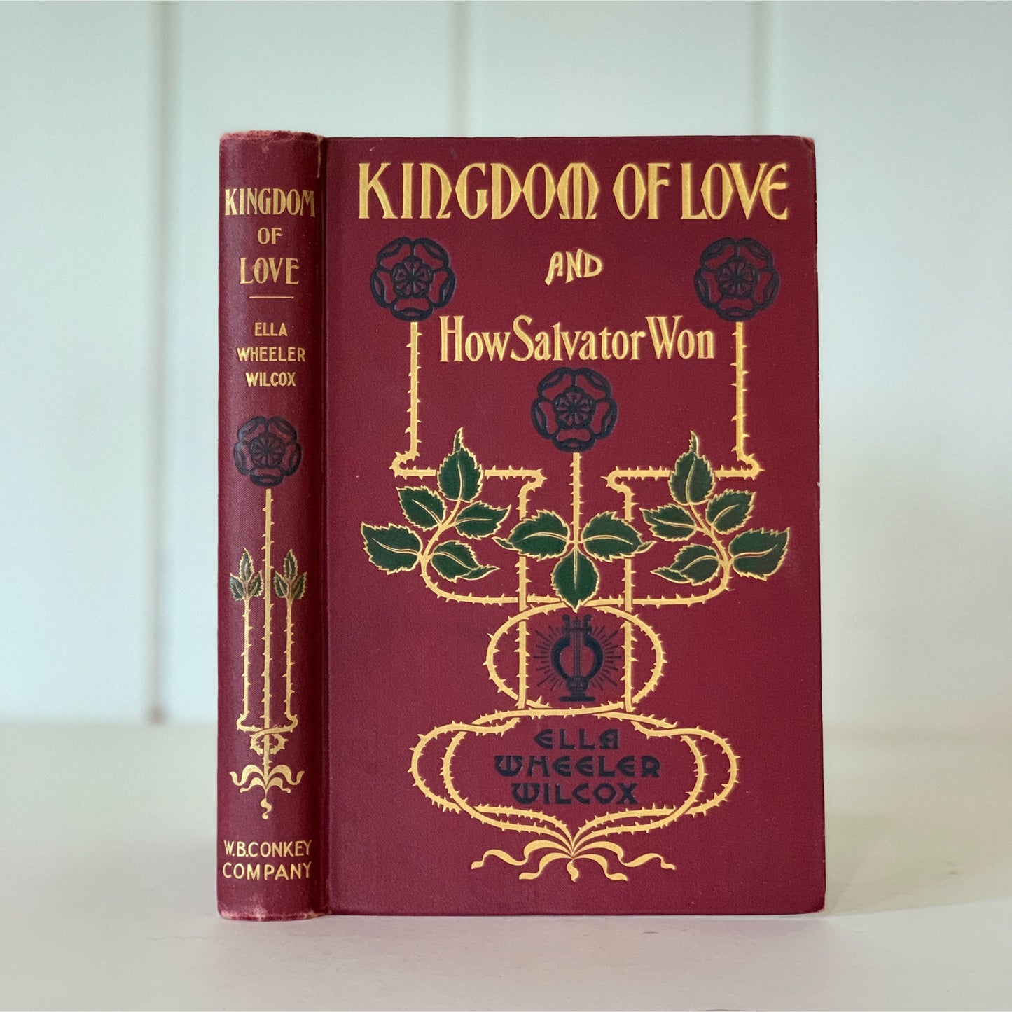Kingdom of Love and How Salvator Won, Antique Ornate Poetry Book
