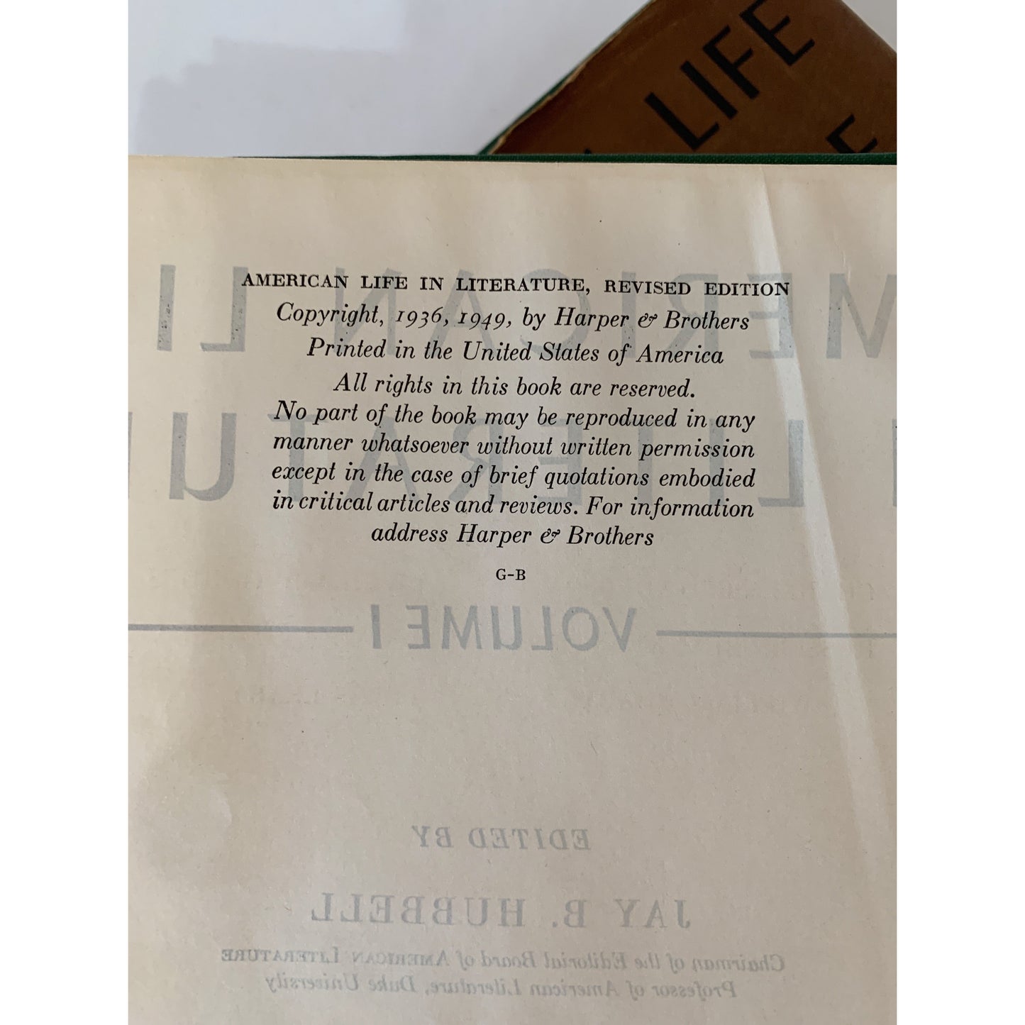 American Life in Literature, 2-Volume Set, 1949, School English Textbooks