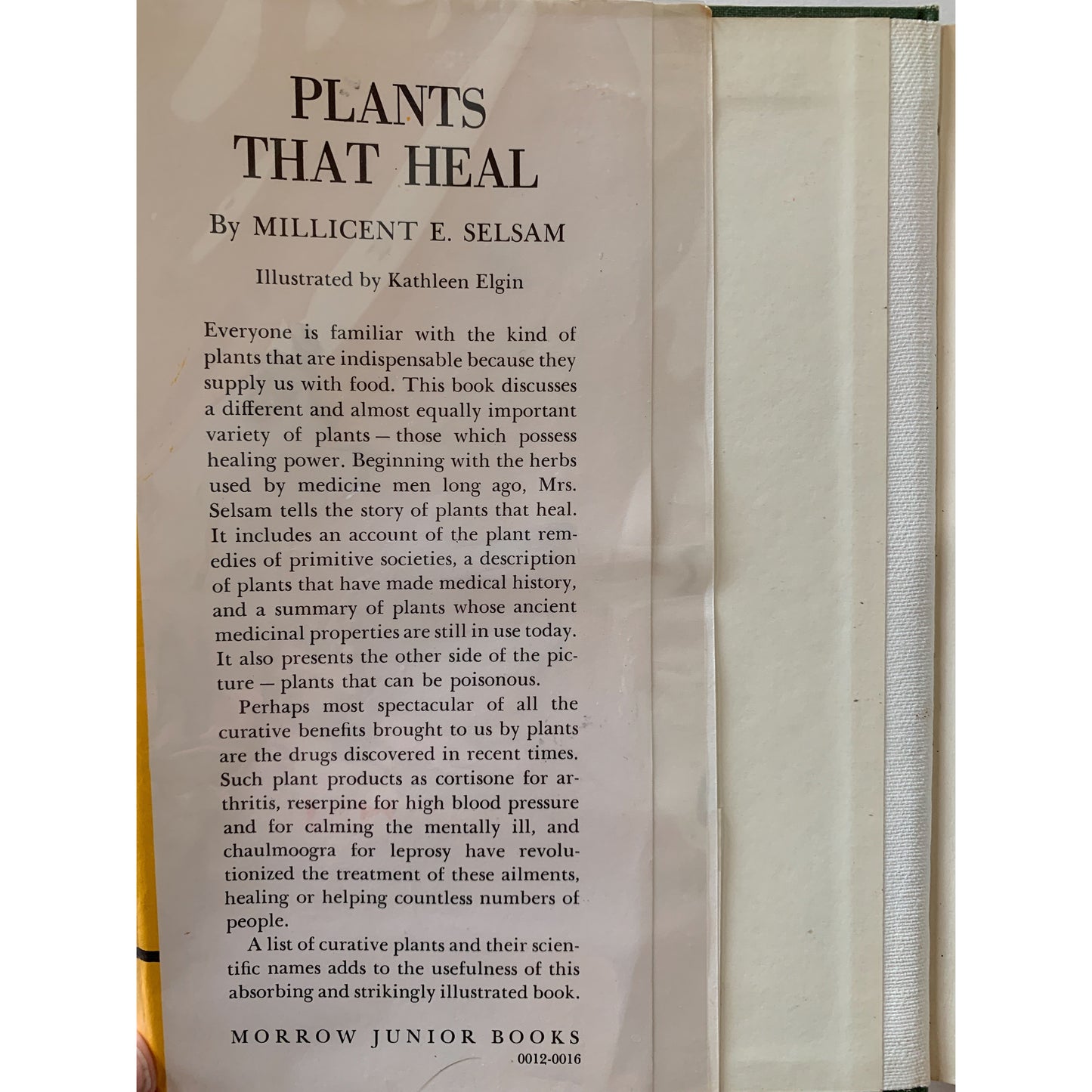 Plants That Heal - Millicent E. Selsam - 1959 - Hardcover