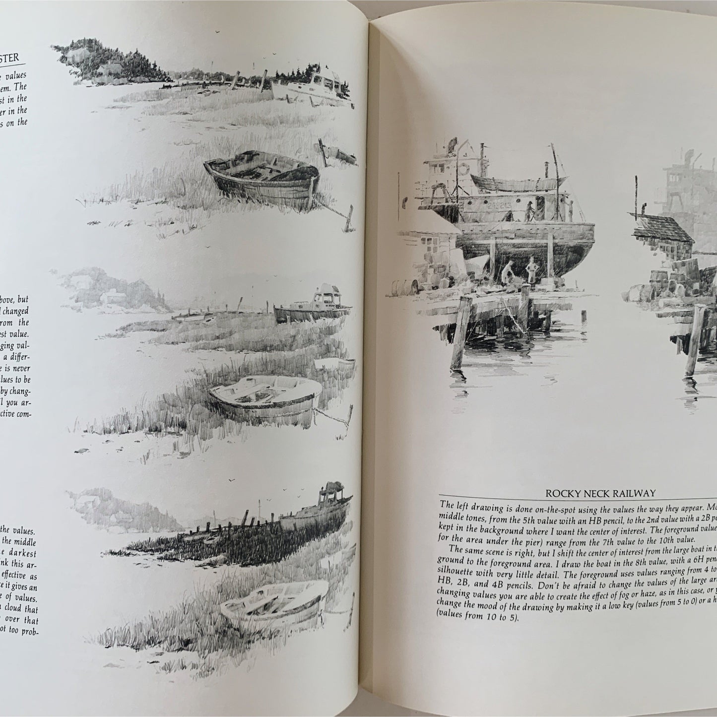 Drawings Landscapes in Pencil, Step By Step Guide, 1979, Hardcover Book