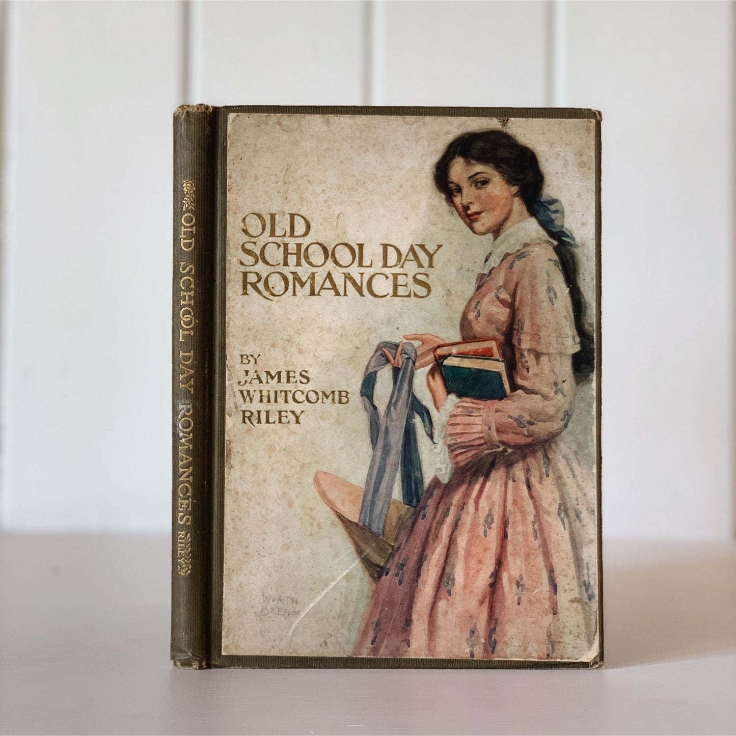 James Whitcomb Riley Ornate Book Bundle, 1909 Hardcover Illustrated