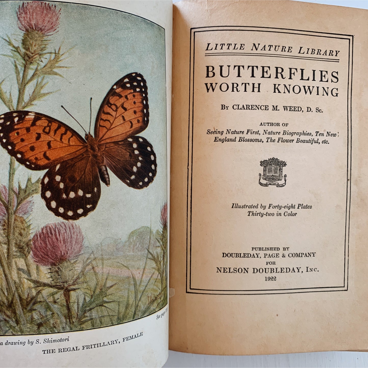 Little Nature Library - Butterflies - Clarence M. Weed - 1922