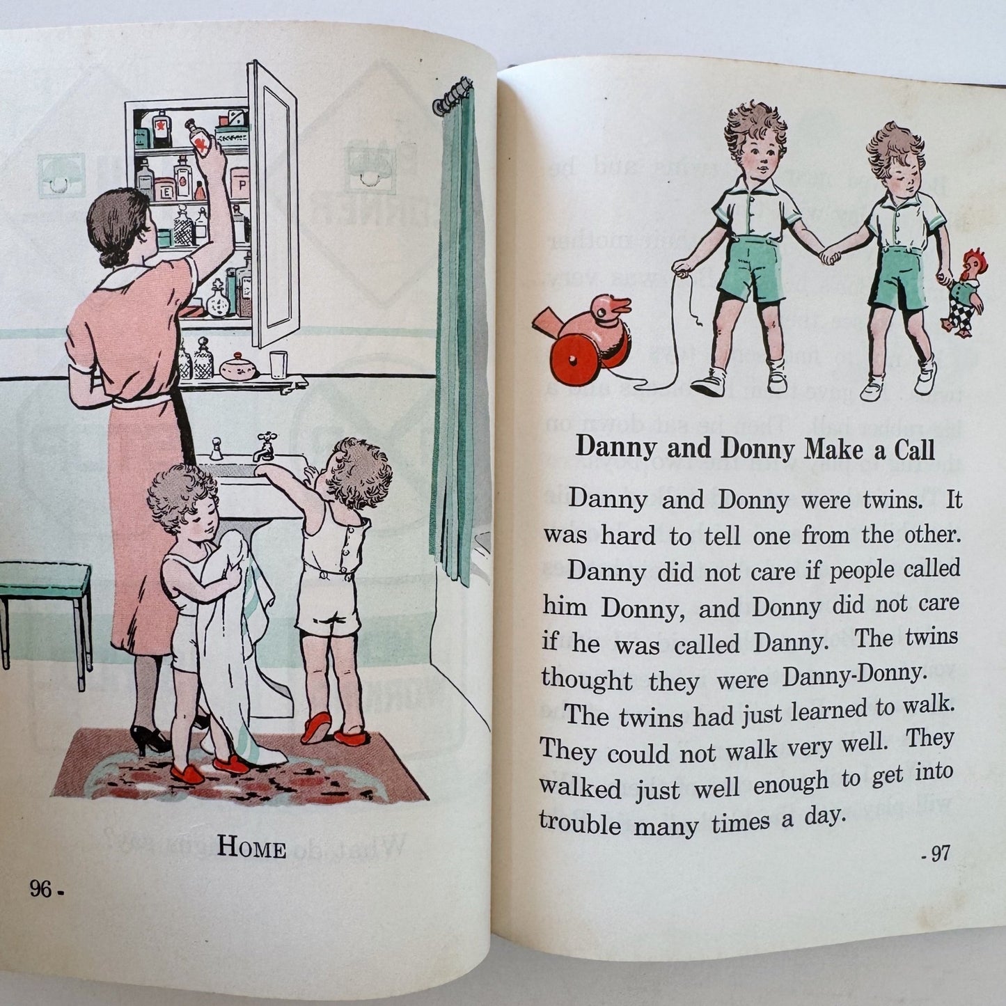In Town and Country, Vintage Road to Safety School Book, 1938 - Pretty Old Books