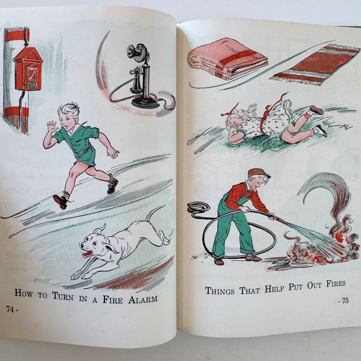 In Town and Country, Vintage Road to Safety School Book, 1938 - Pretty Old Books
