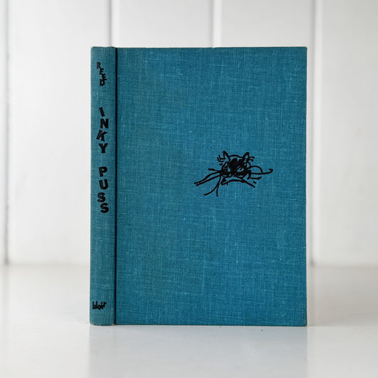 Inky Puss, 1962, Harrison and Mathilda Reed, Children's Cat Story - Pretty Old Books