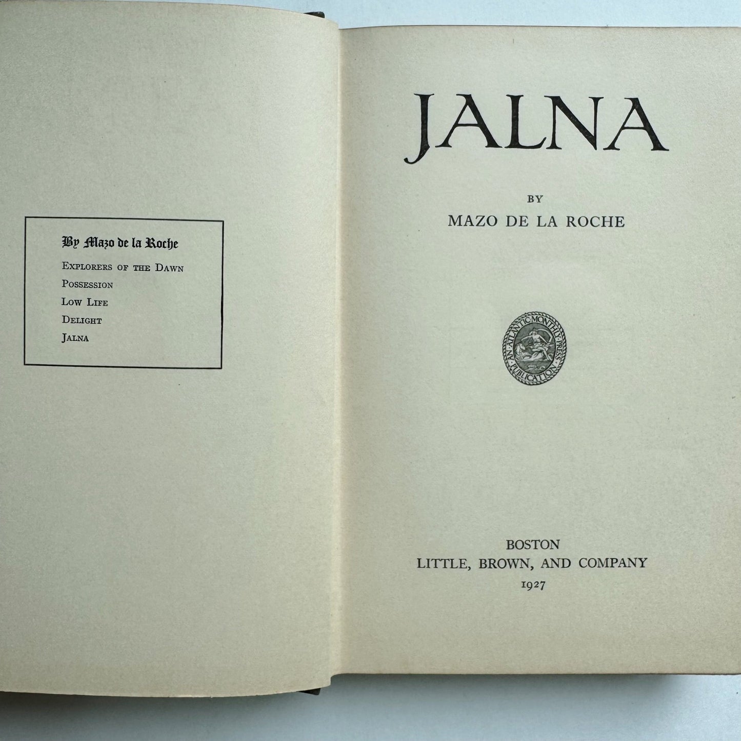 Jalna, 1927, Mazo de la Roche, Hardcover - Pretty Old Books