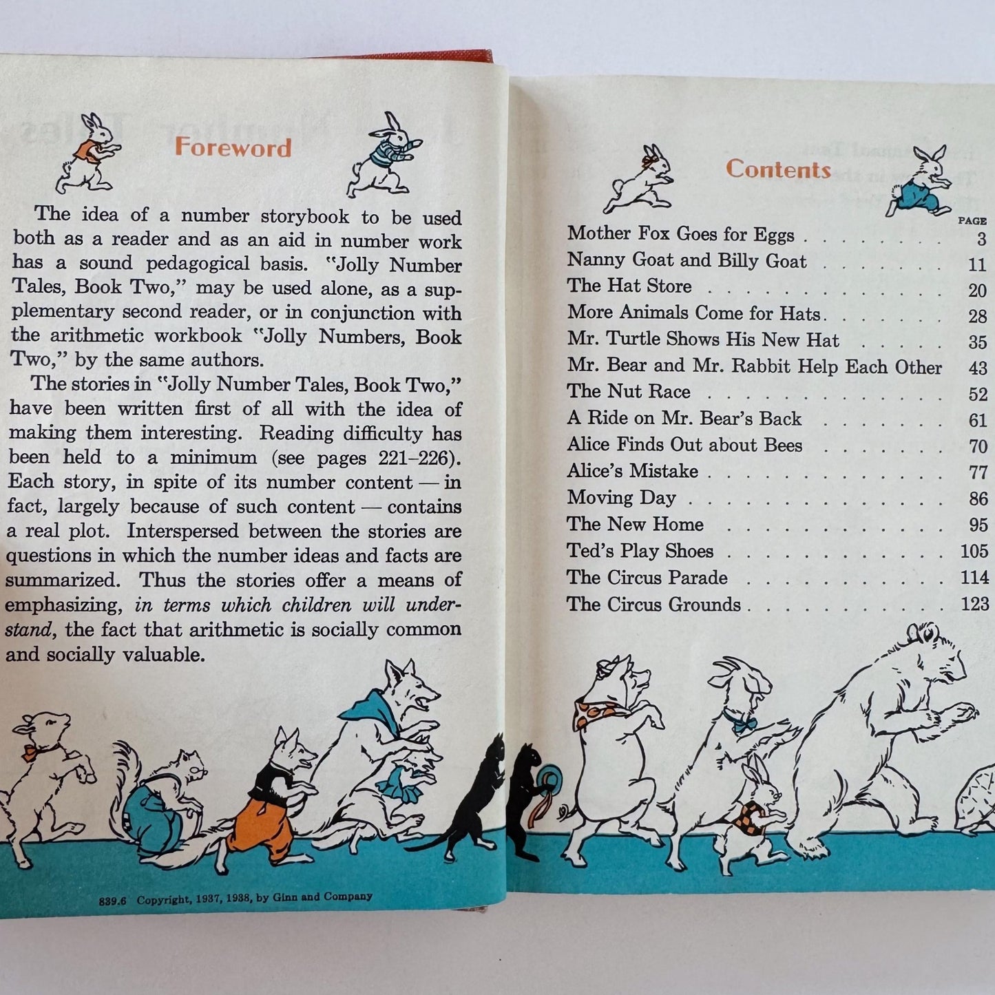 Jolly Number Tales Book Two, Daily Life Arithmetic, 1938 School Book - Pretty Old Books