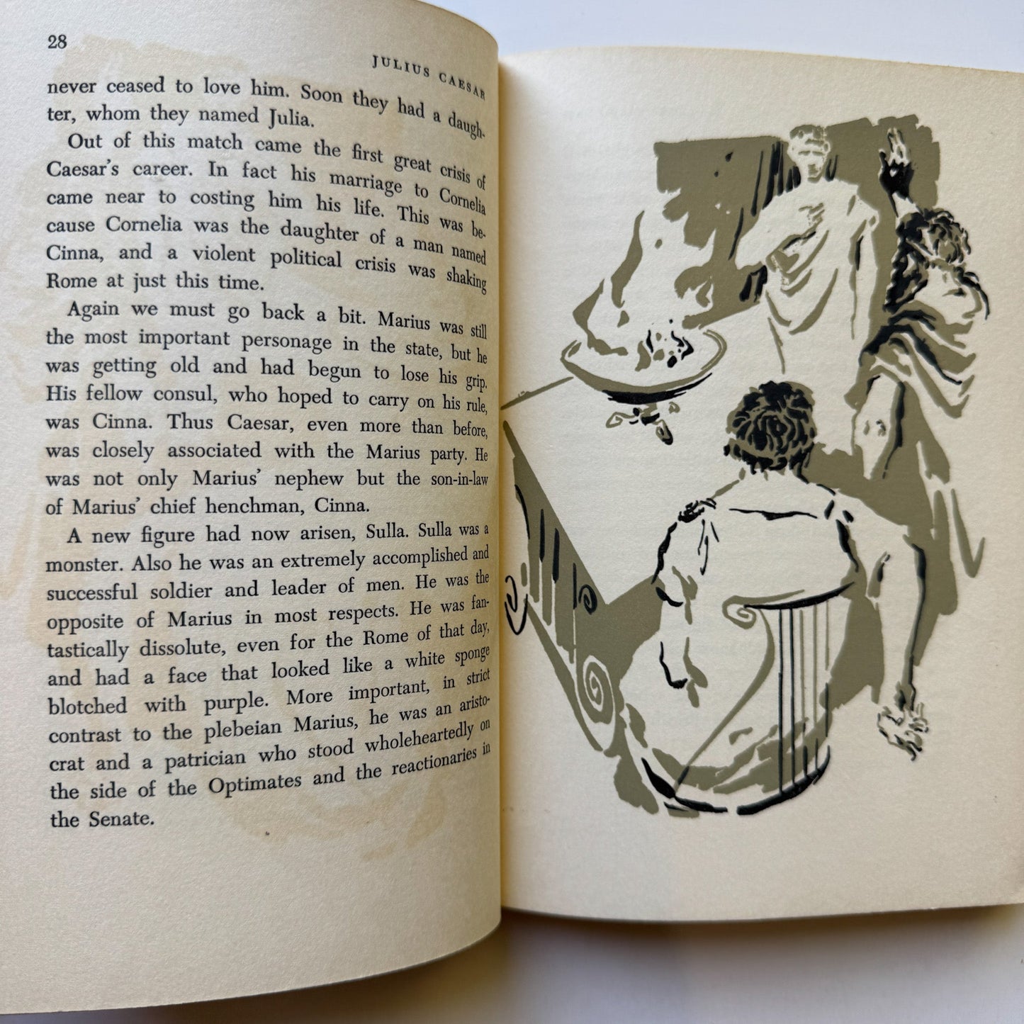 Julius Caesar, Landmark Book, 1959, Juvenile Nonfiction - Pretty Old Books