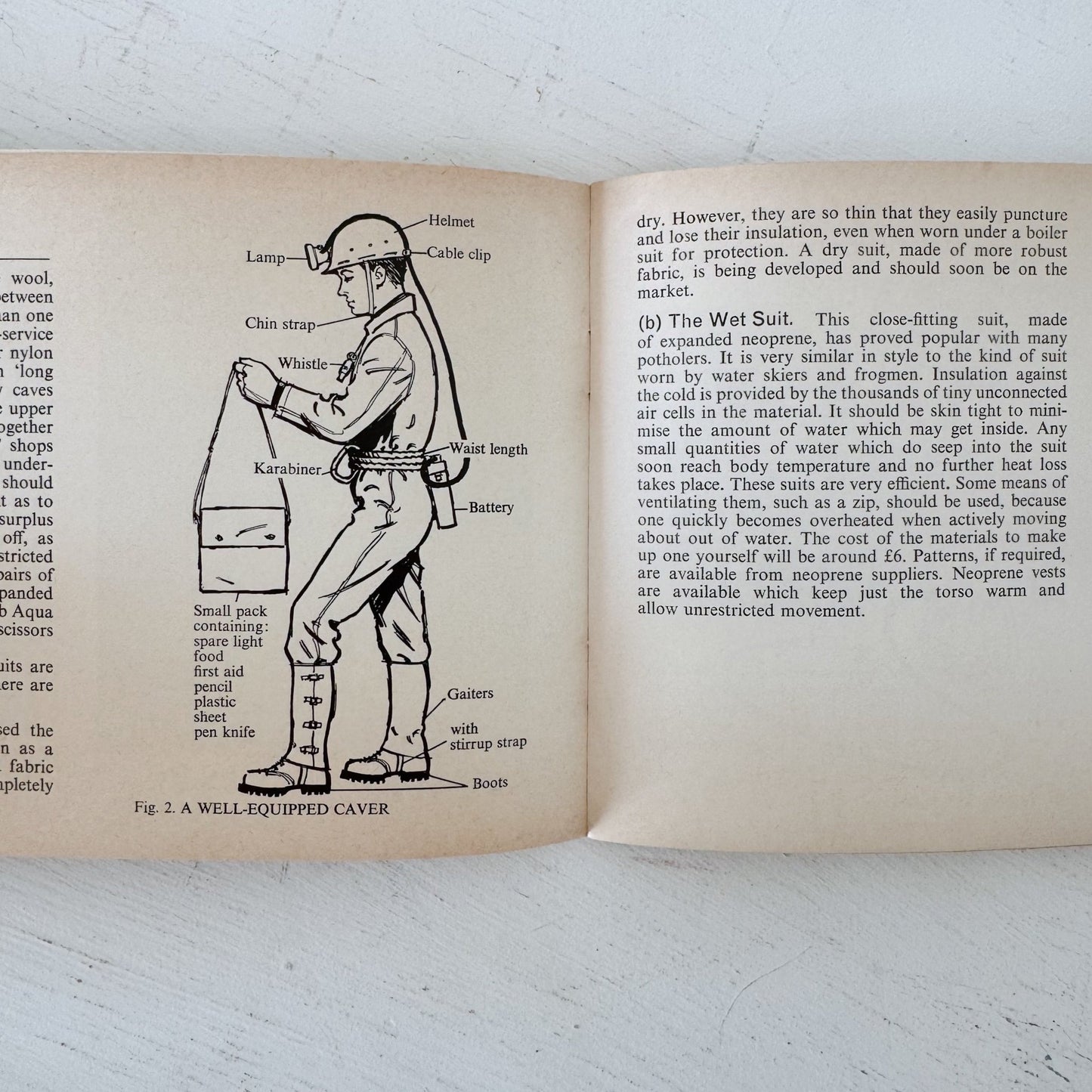 Know the Game - Potholing & Caving, 1967 U.K. How - To Book - Pretty Old Books