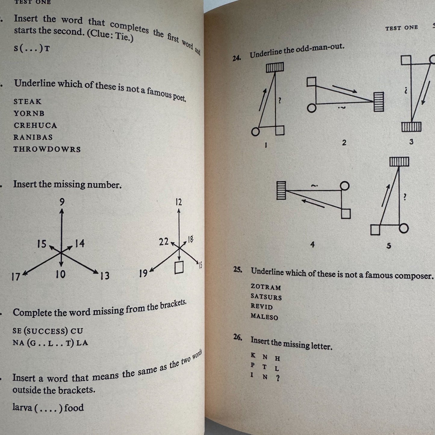 Know Your Own I.Q., 1962 IQ Testing Question Hardcover - Pretty Old Books