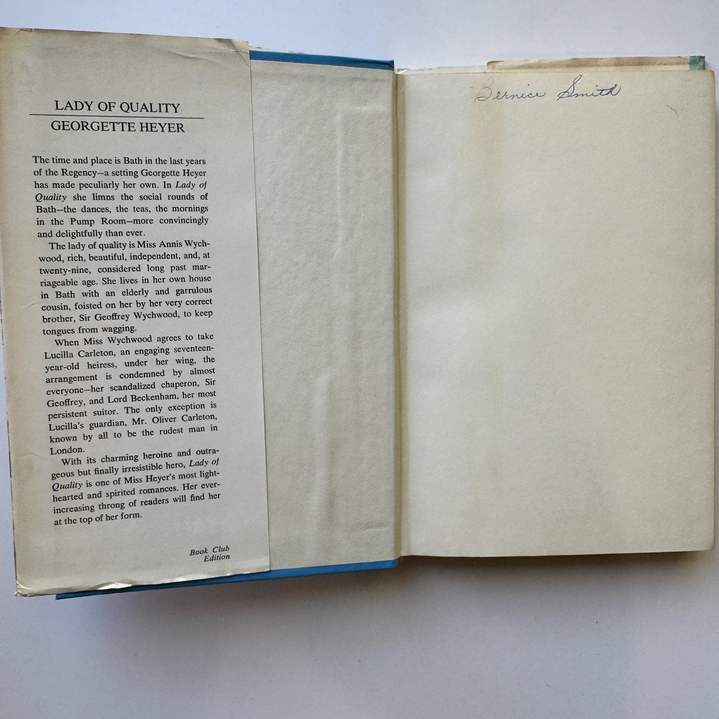 Lady of Quality, Georgette Heyer, 1972, Hardcover - Pretty Old Books