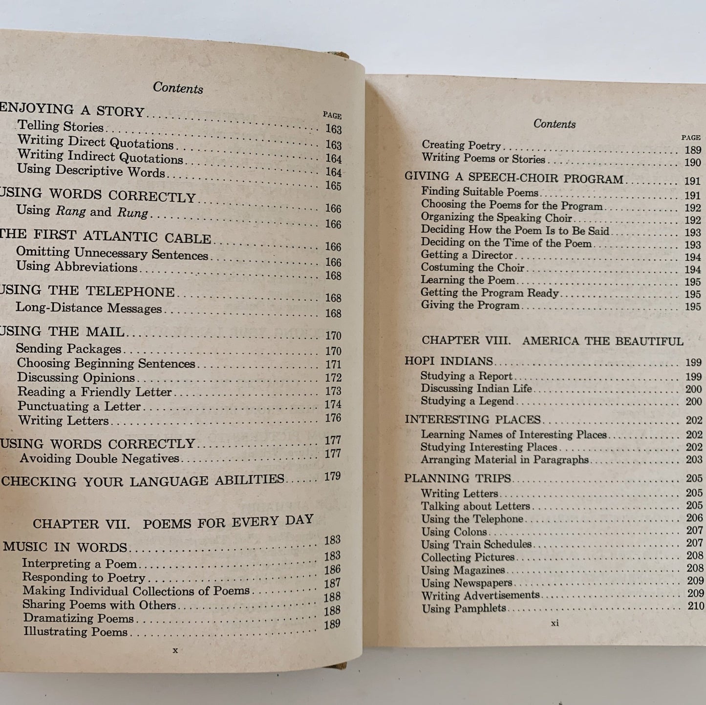 Language Journeys, Wide Roads, 1938 School Book - Pretty Old Books