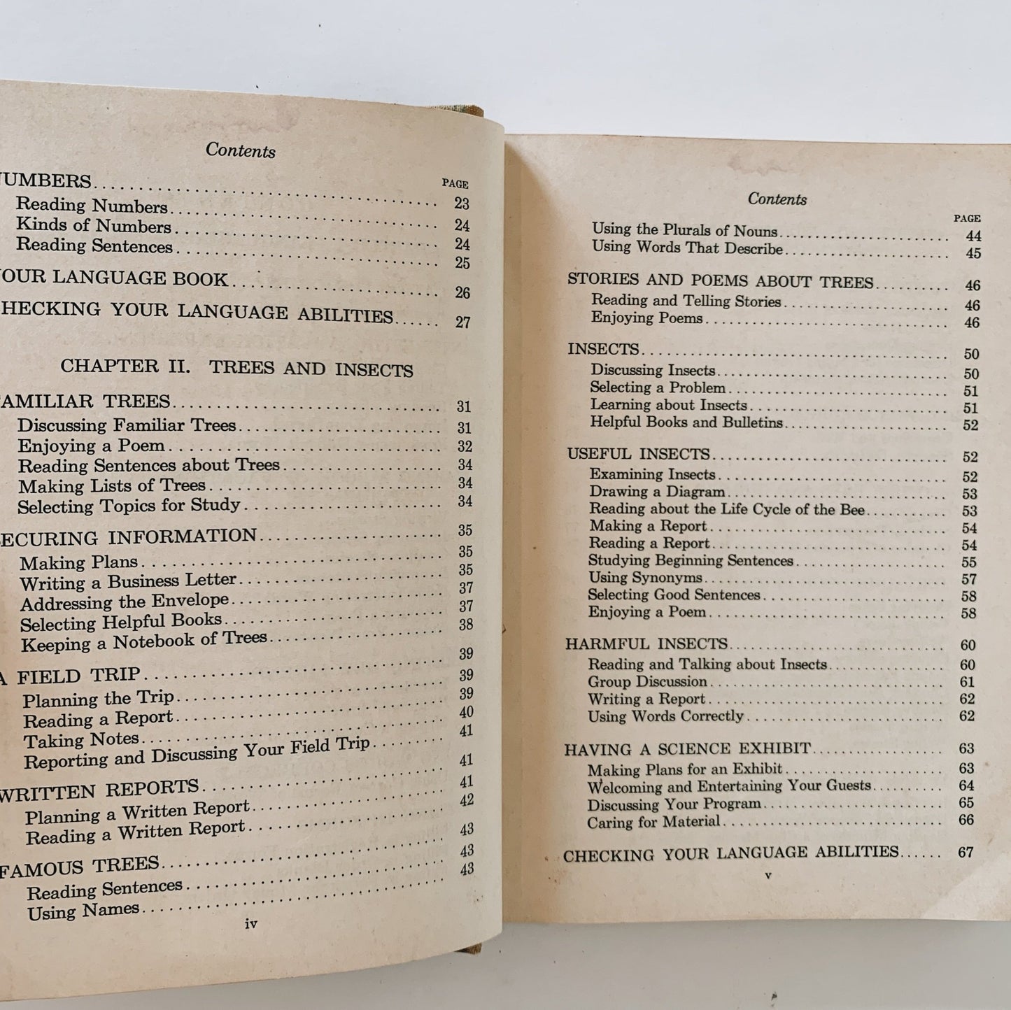 Language Journeys, Wide Roads, 1938 School Book - Pretty Old Books