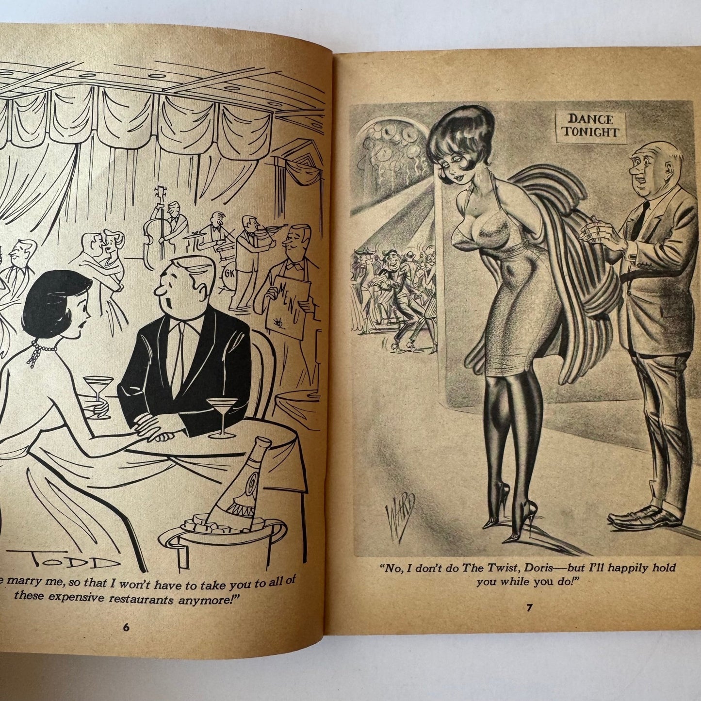 Laugh Riot: Pin - Up and Humor Men's Magazine, June 1962, Humor and Girlie Magazine - Pretty Old Books
