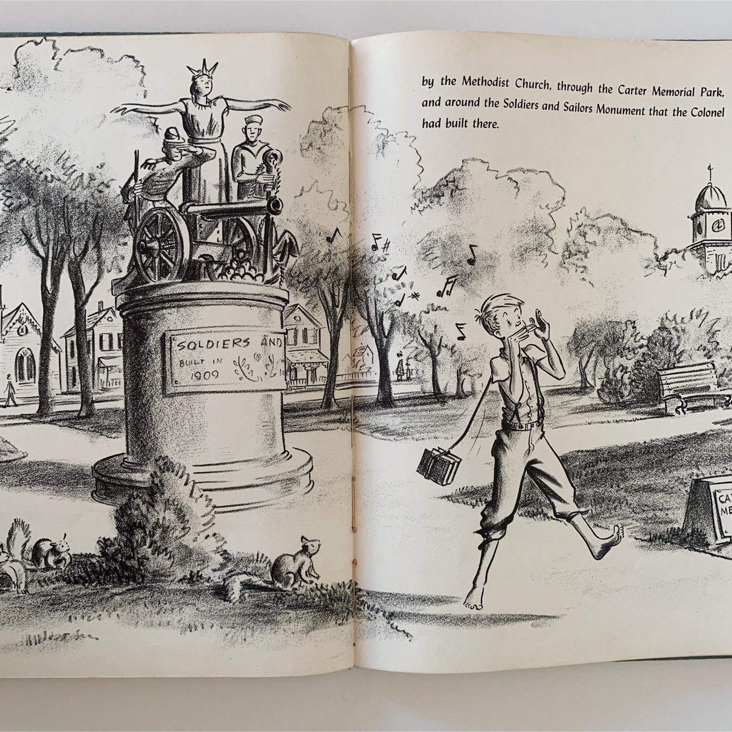 Lentil, 1946, Robert McCloskey, Second Printing, Hardcover - Pretty Old Books