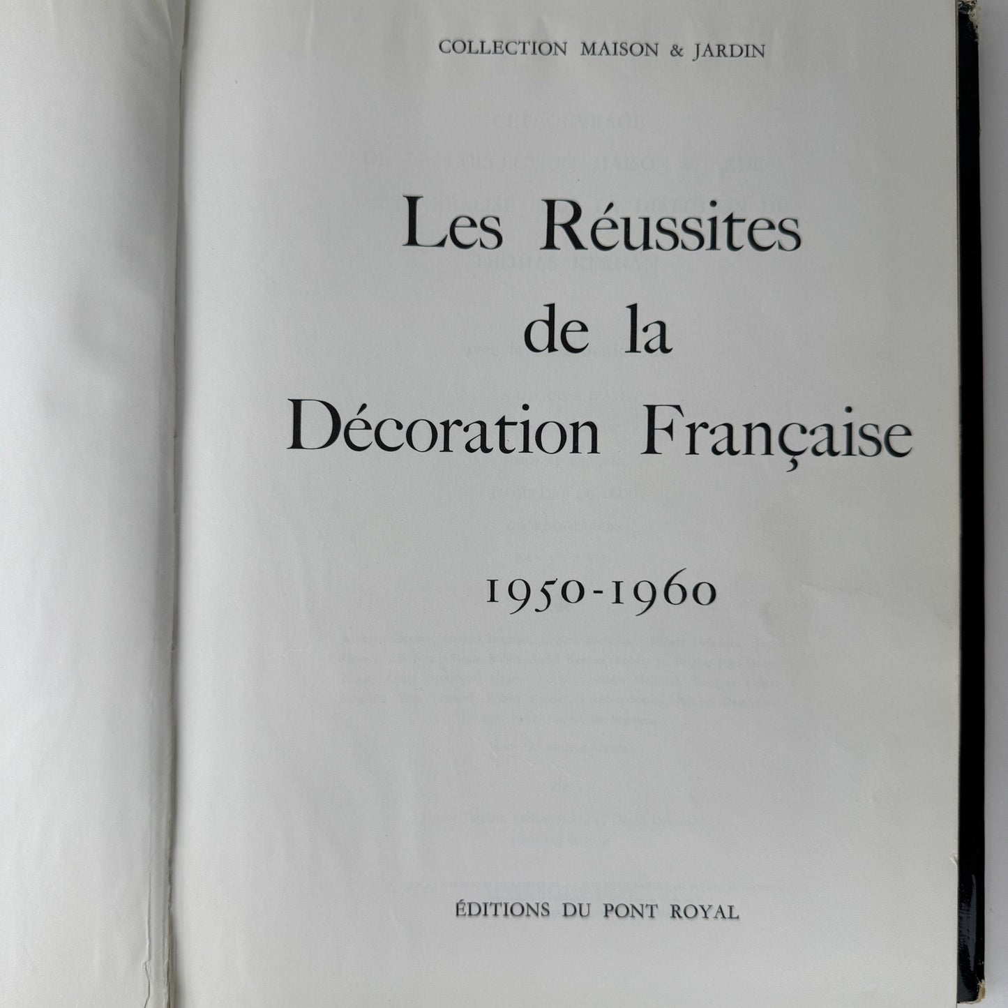 Les réussites de la décoration française 1950–1960, French Mid - Century Interior Design Coffee Table Book - Pretty Old Books