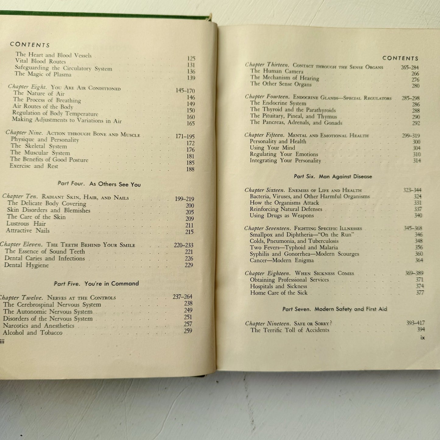 Life and Health, Mid Century 1945 Health Class High School Book - Pretty Old Books