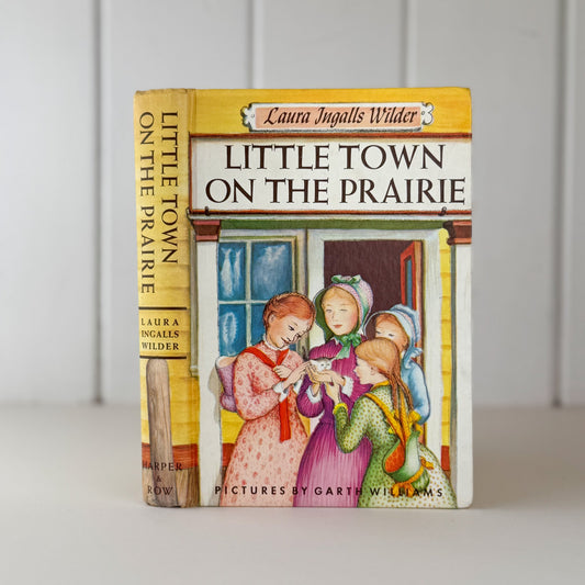 Little Town on the Prairie, Vintage Hardcover with Dust Jacket - Pretty Old Books