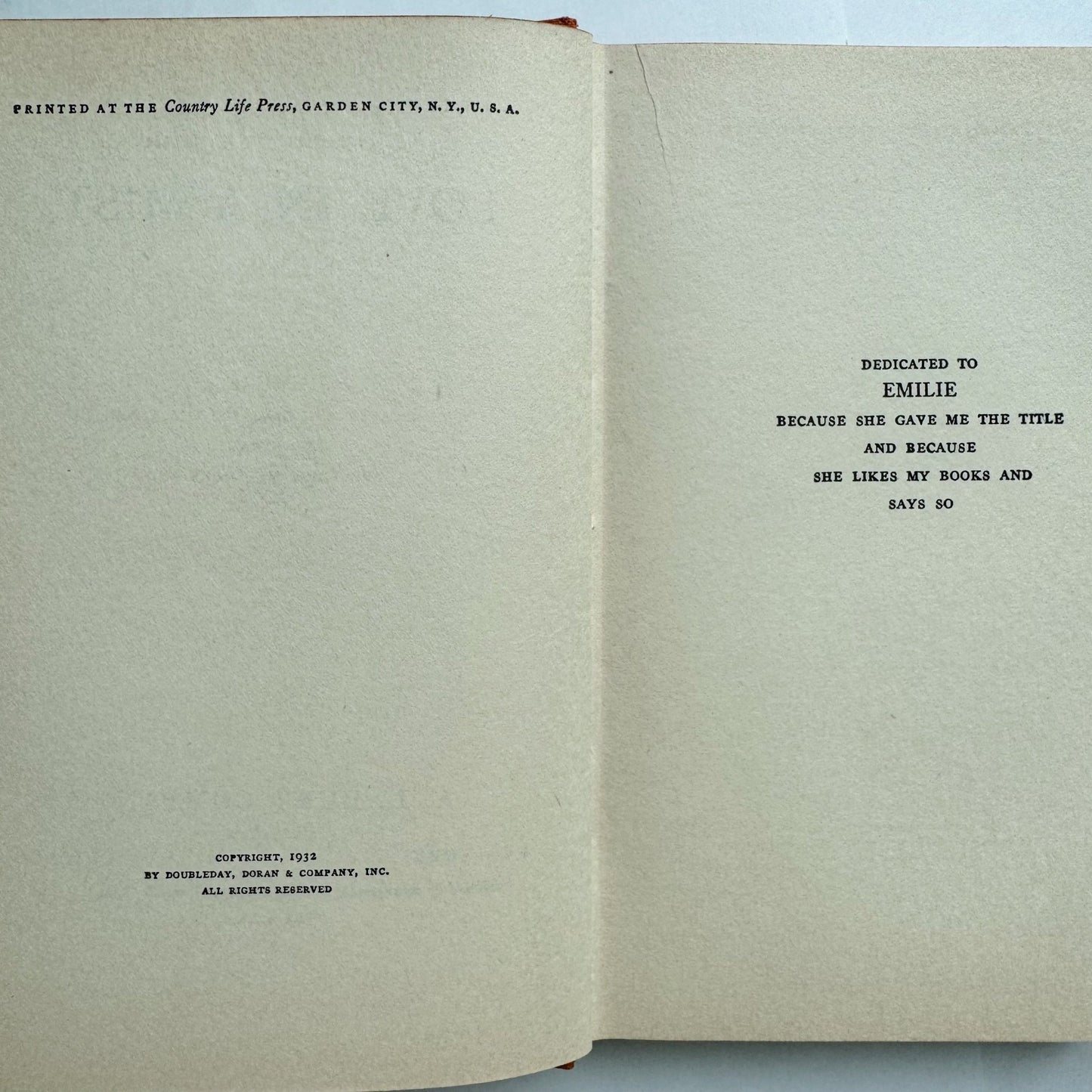 Love in a Mist, Pamela Wynne, 1932 Romance Hardcover - Pretty Old Books