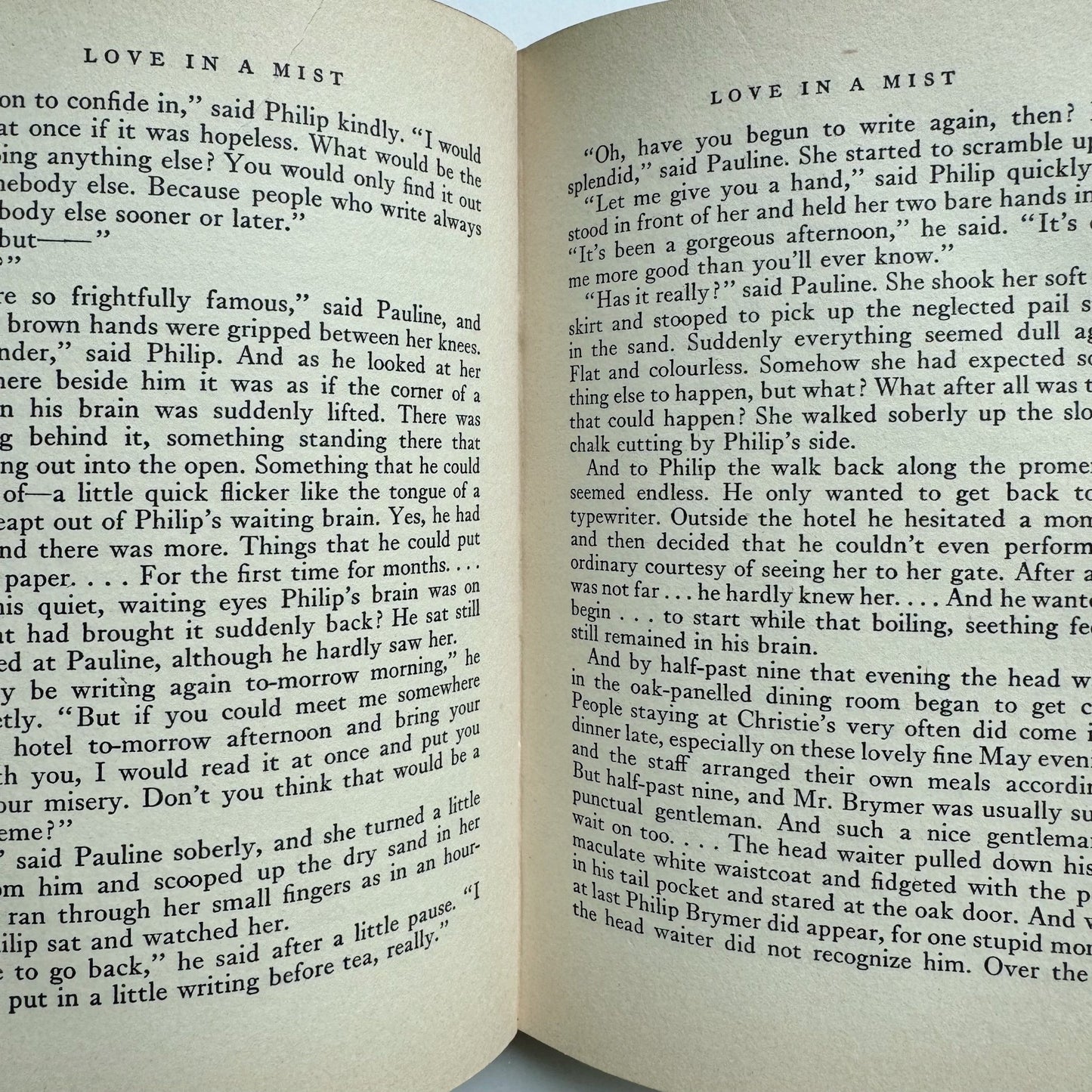 Love in a Mist, Pamela Wynne, 1932 Romance Hardcover - Pretty Old Books