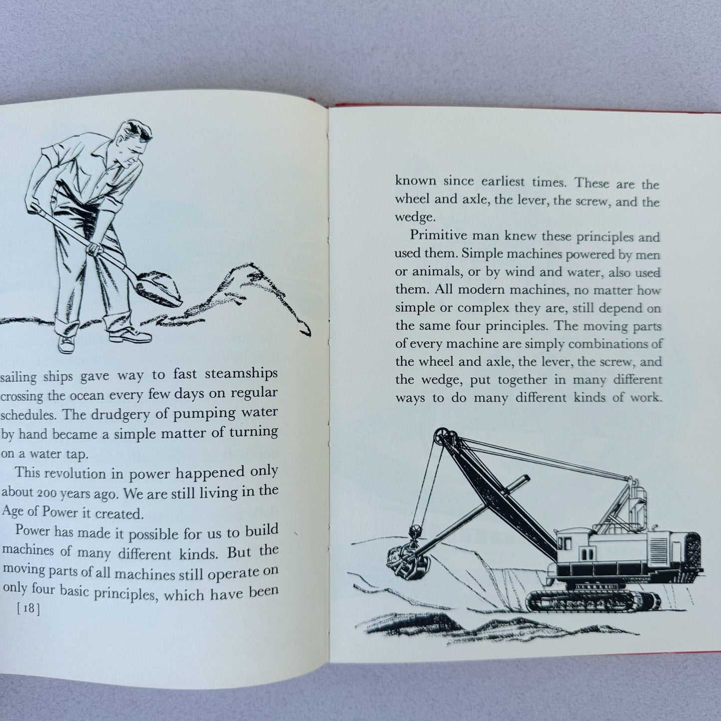 Machines, Illustrated Kids' Nonfiction Book, 1958 - Pretty Old Books